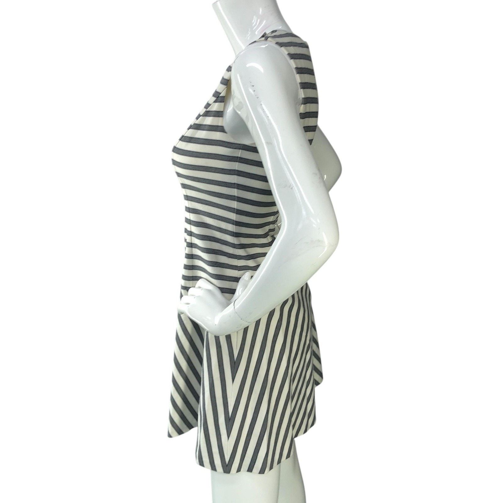 Theory Theory Dress 0 Stripe Sleeveless Alaqua Eastview Skater NEW Size XS / US 0-2 / IT 36-38 - 5 Thumbnail