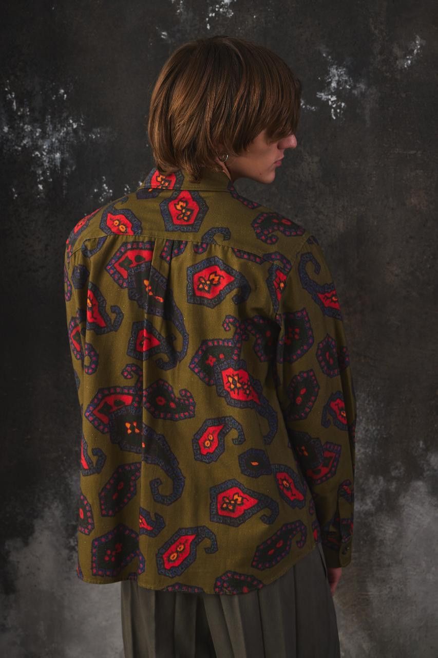 Toga Pulla Toga Pulla green Paisley Jacquard Shirt Size US M / EU 48-50 / 2 - 4 Thumbnail