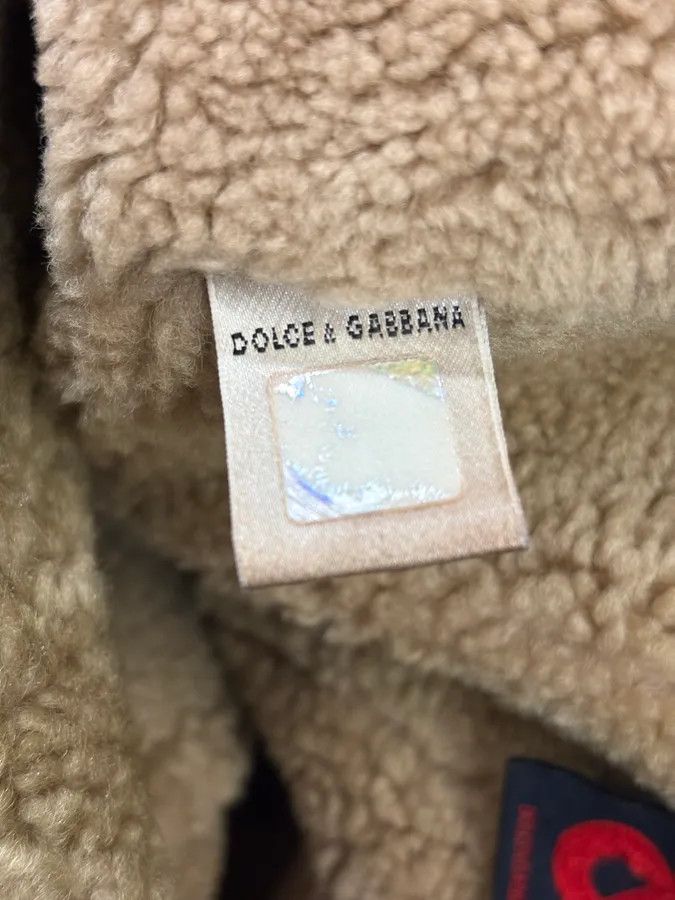 Dolce & Gabbana 2000s Dolce & Gabbana Shearling Beige Shoulder Bag Size ONE SIZE - 10 Thumbnail