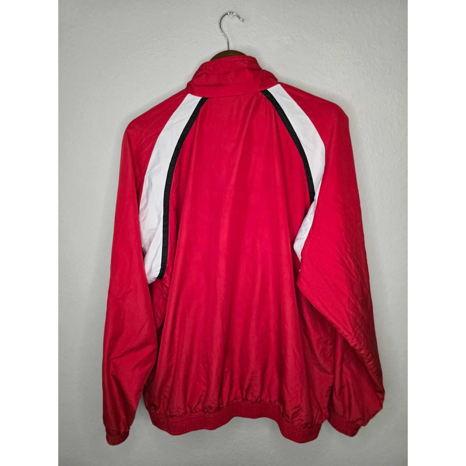 Adidas Vintage Nebraska Huskers Windbreaker L Adidas Full Zip Red Size US XL / EU 56 / 4 - 8 Thumbnail