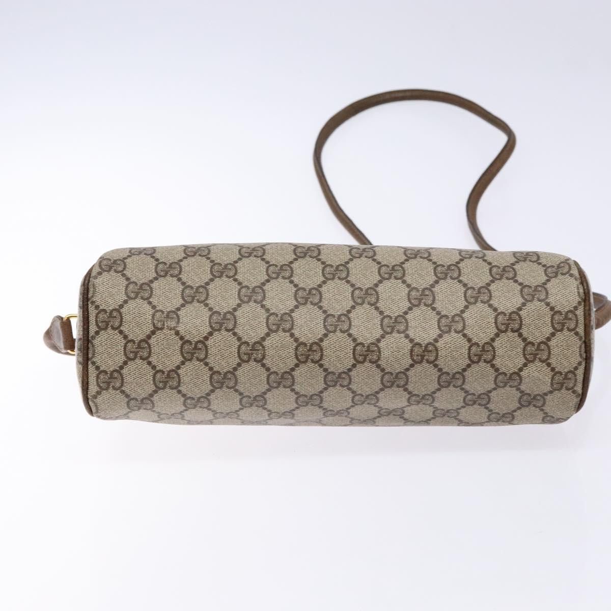Gucci GUCCI GG Supreme Web Sherry Line Shoulder Bag Pvc Beige Gold Size ONE SIZE - 9 Thumbnail