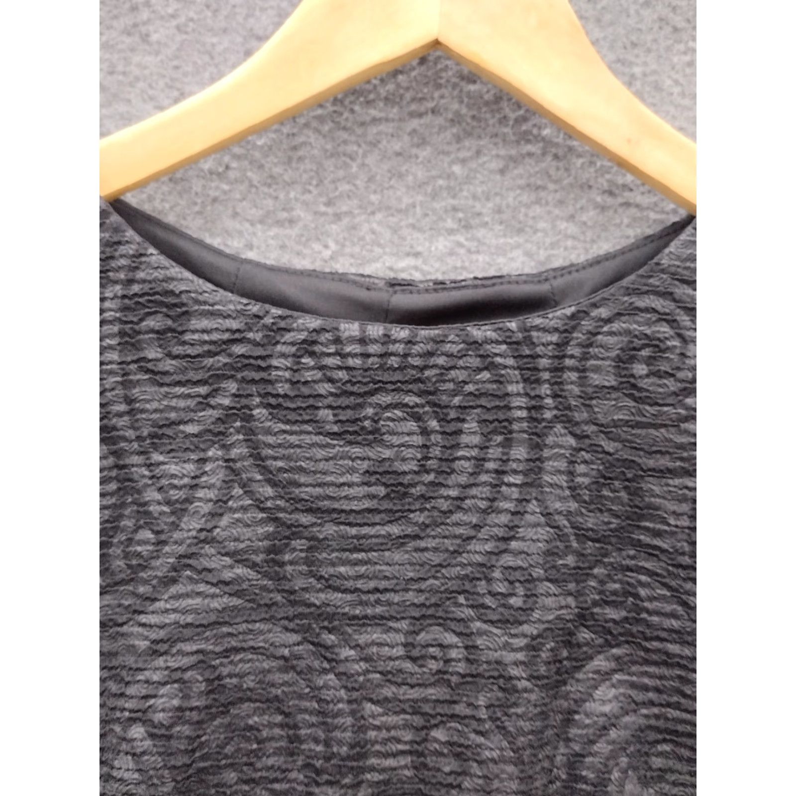 Vintage Codigo Women's Paisley Open Back Tie Tank Blouse Sleeveless Tank Top Black XS? Size M / US 6-8 / IT 42-44 - 3 Thumbnail