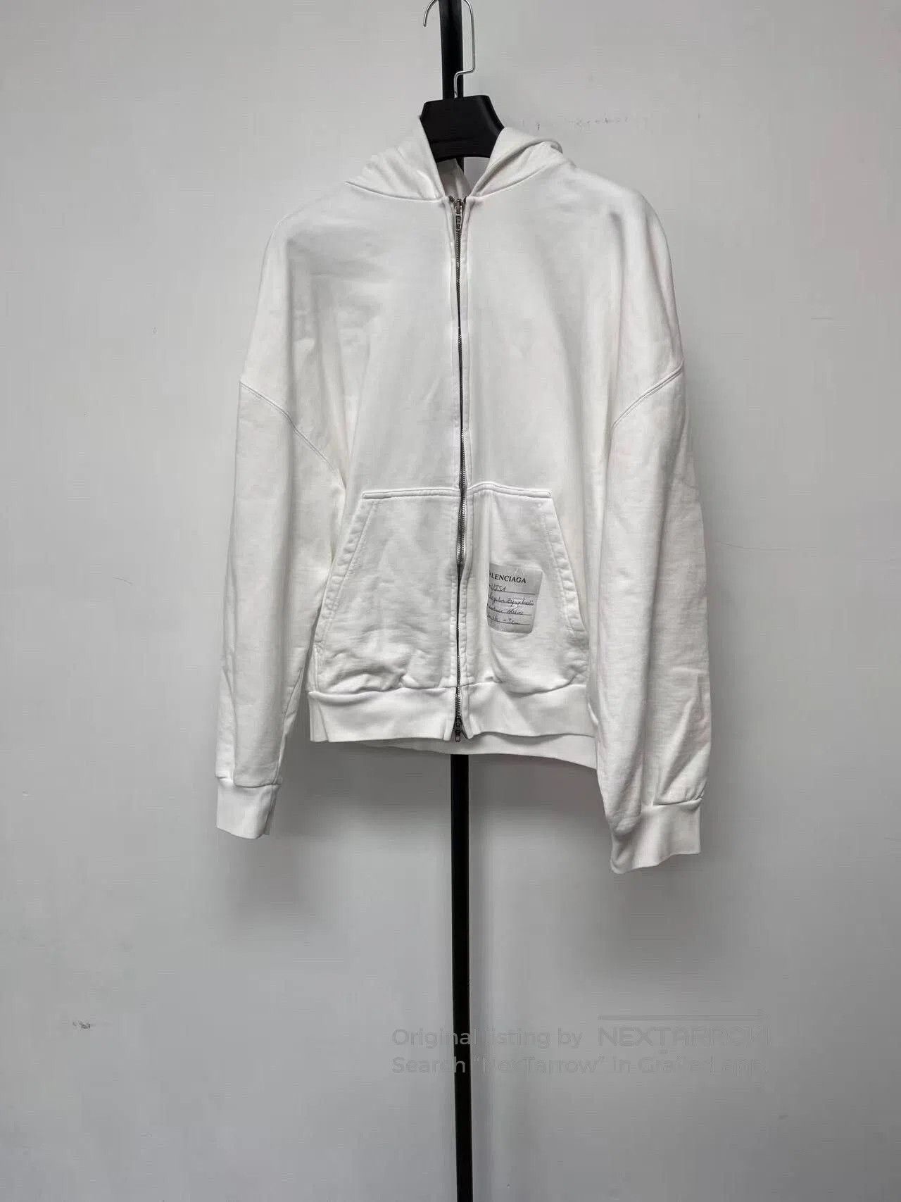 Balenciaga Balenciaga Sticky Note White Hoodie/Jacket. Size US S / EU 44-46 / 1 - 1 Thumbnail