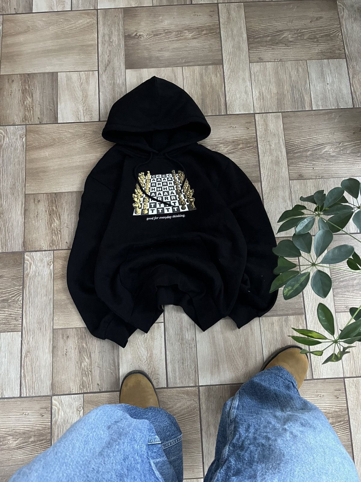 Carhartt Carhartt WIP "Everyday Thinking" Chess Hoodie - Black Size US M / EU 48-50 / 2 - 1 Thumbnail