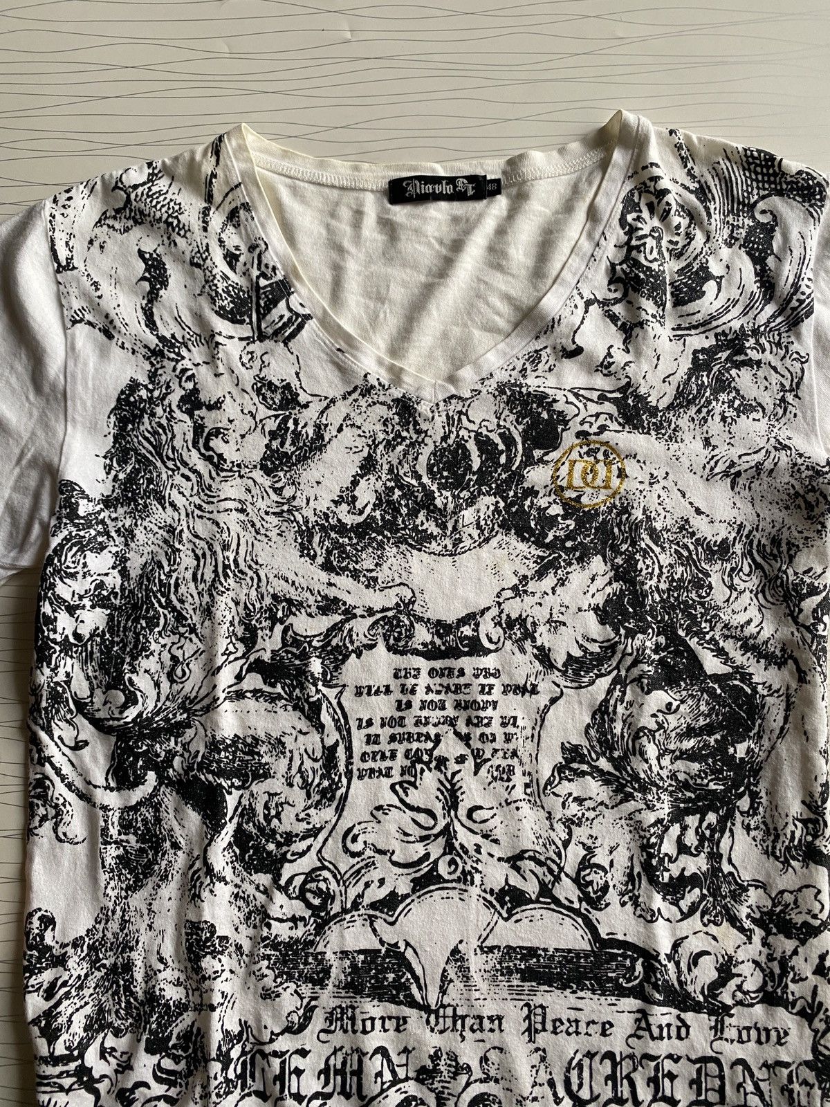 If Six Was Nine Japanese Y2k All Over Print Affliction Styled Tee Size US M / EU 48-50 / 2 - 8 Thumbnail