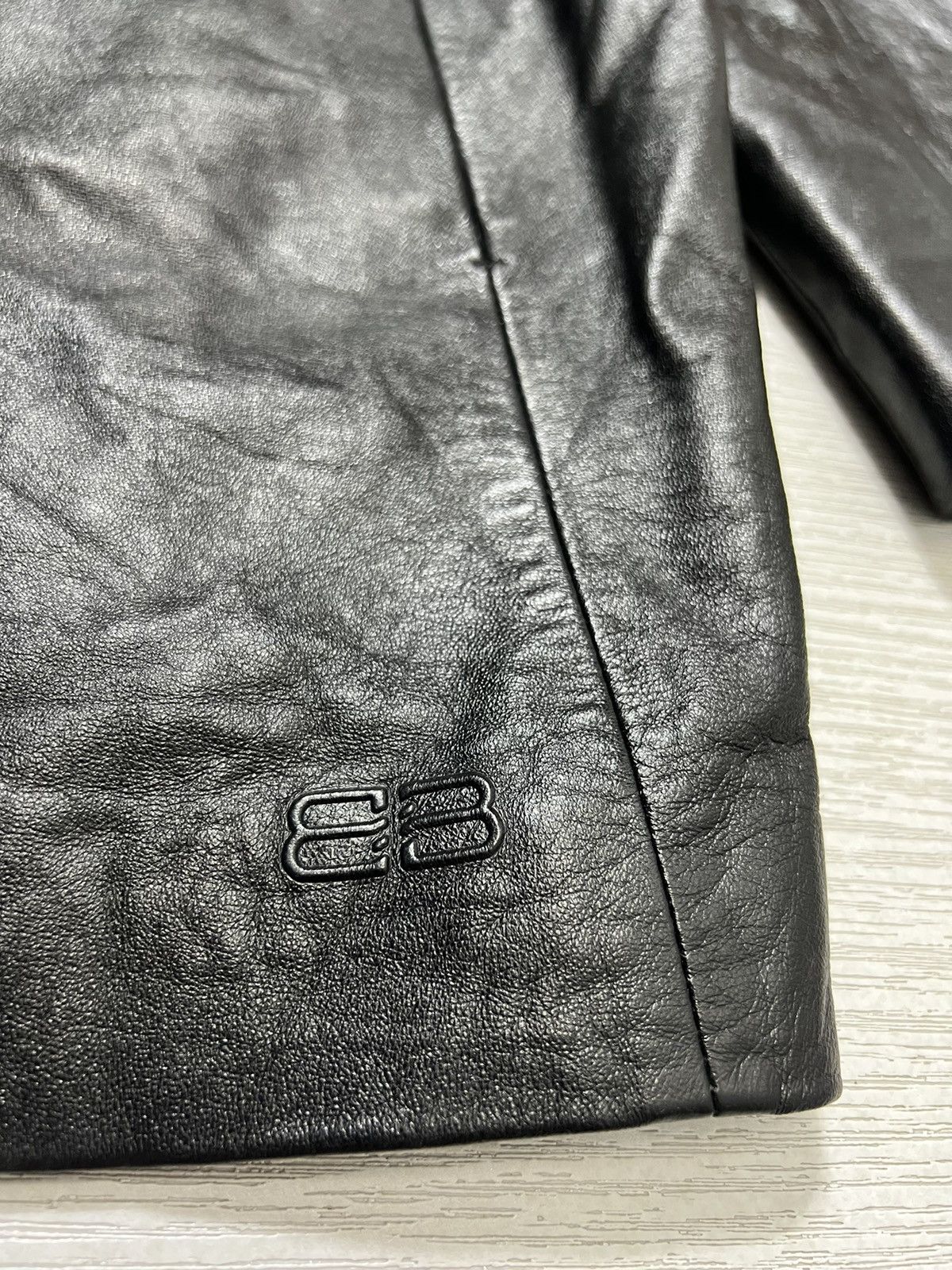 Balenciaga Balenciaga - Vintage - 1997 - Button Up Leather Coat Size US L / EU 52-54 / 3 - 14 Thumbnail