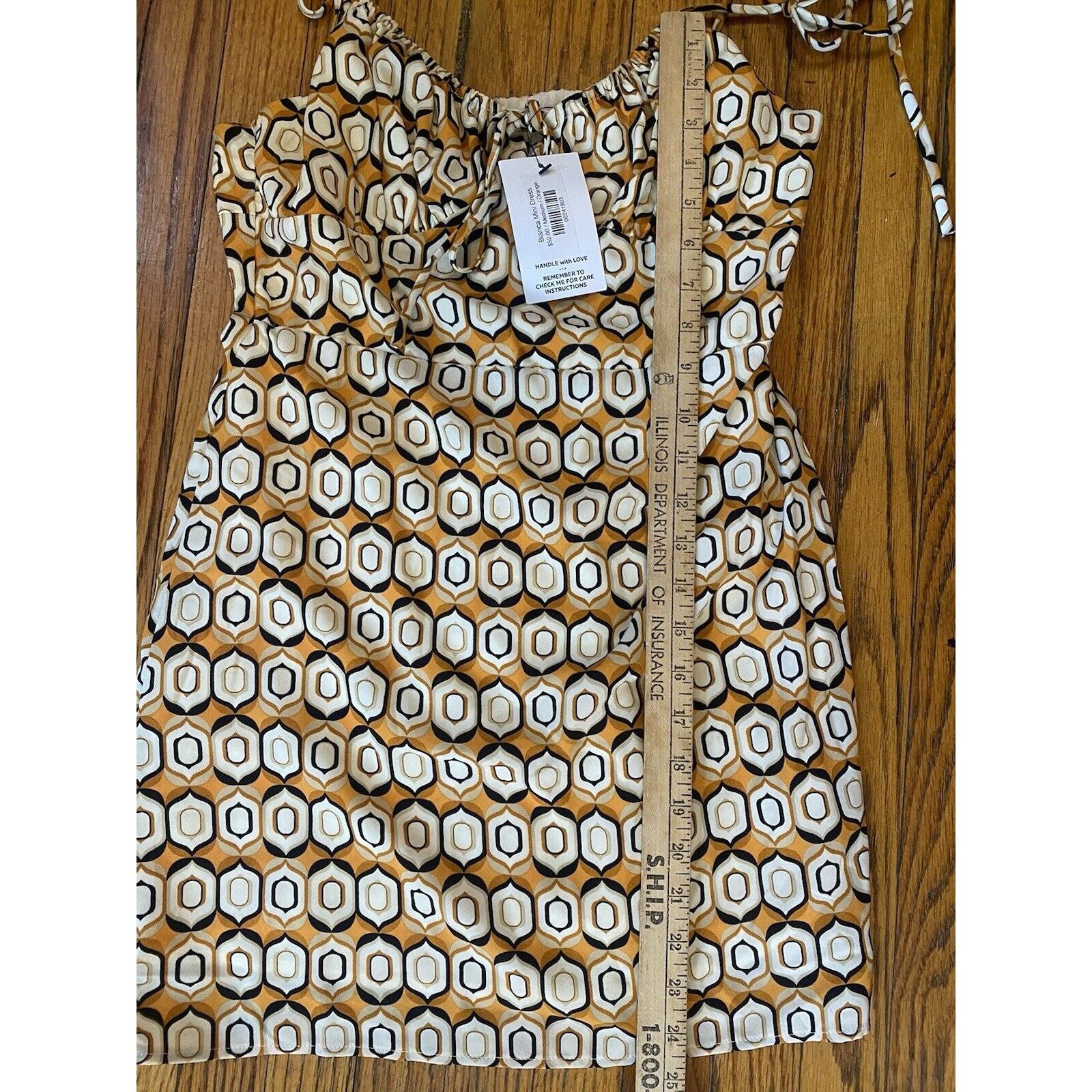 Other NWT Bianca Molly Green Geometric Mini Dress Women’s Medium Size M / US 6-8 / IT 42-44 - 8 Thumbnail