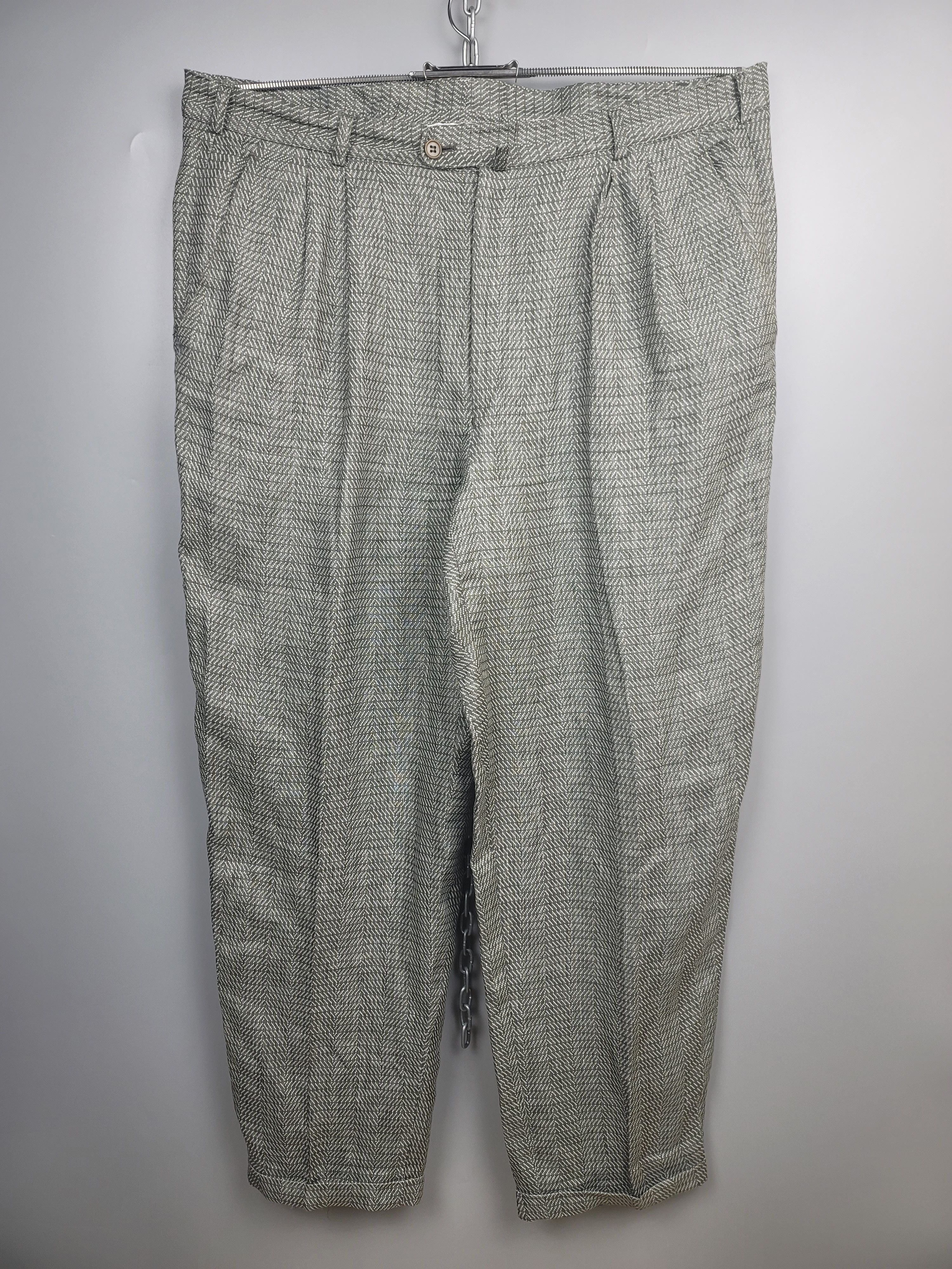 image of Archival Clothing x Gianni Versace Vintage 80's Gianni Versace Geometric Pattern Pants (Size 40)