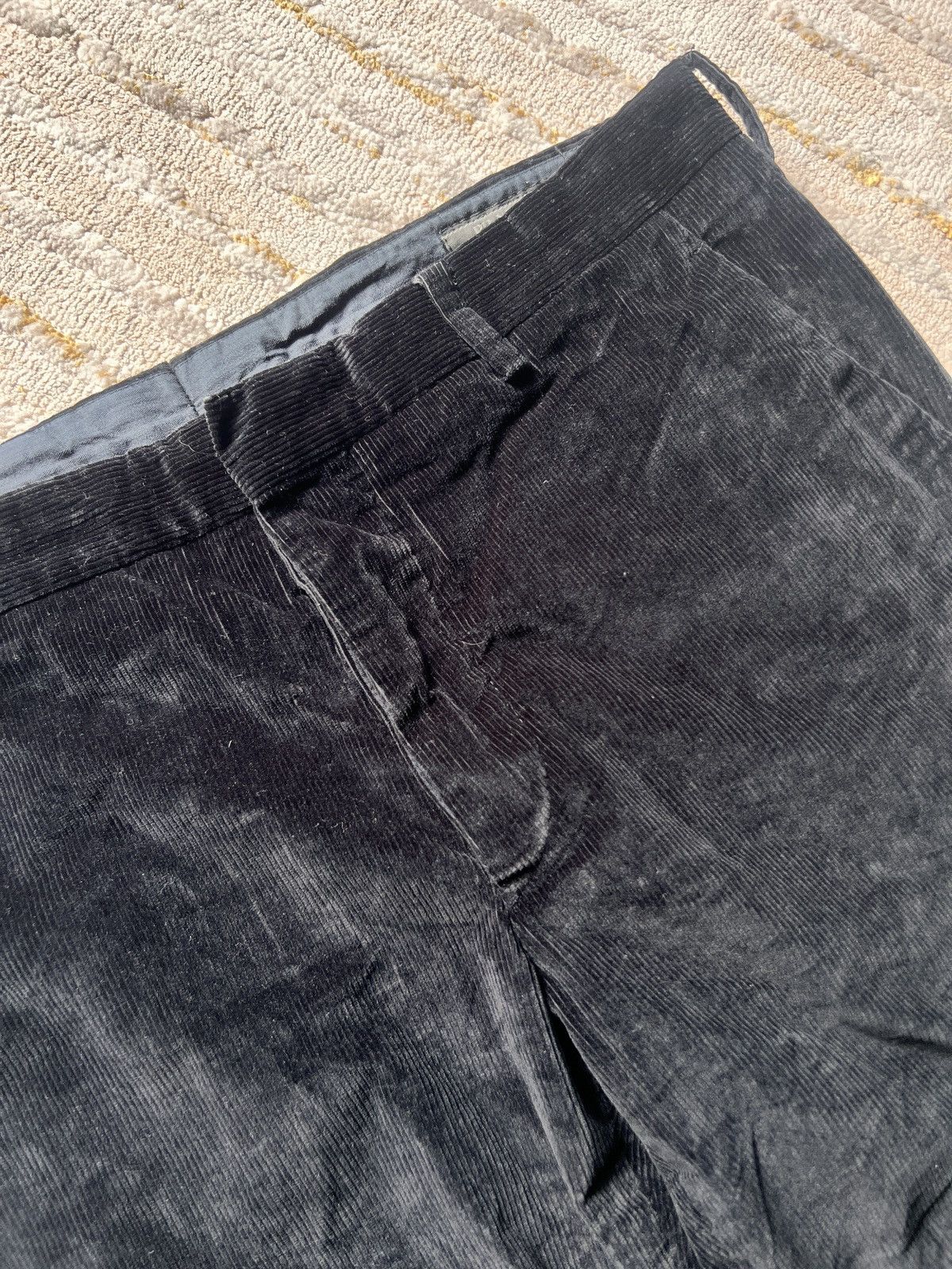 Prada Prada Dark Blue Velvet Denim Trousers Size US 32 / EU 48 - 3 Thumbnail