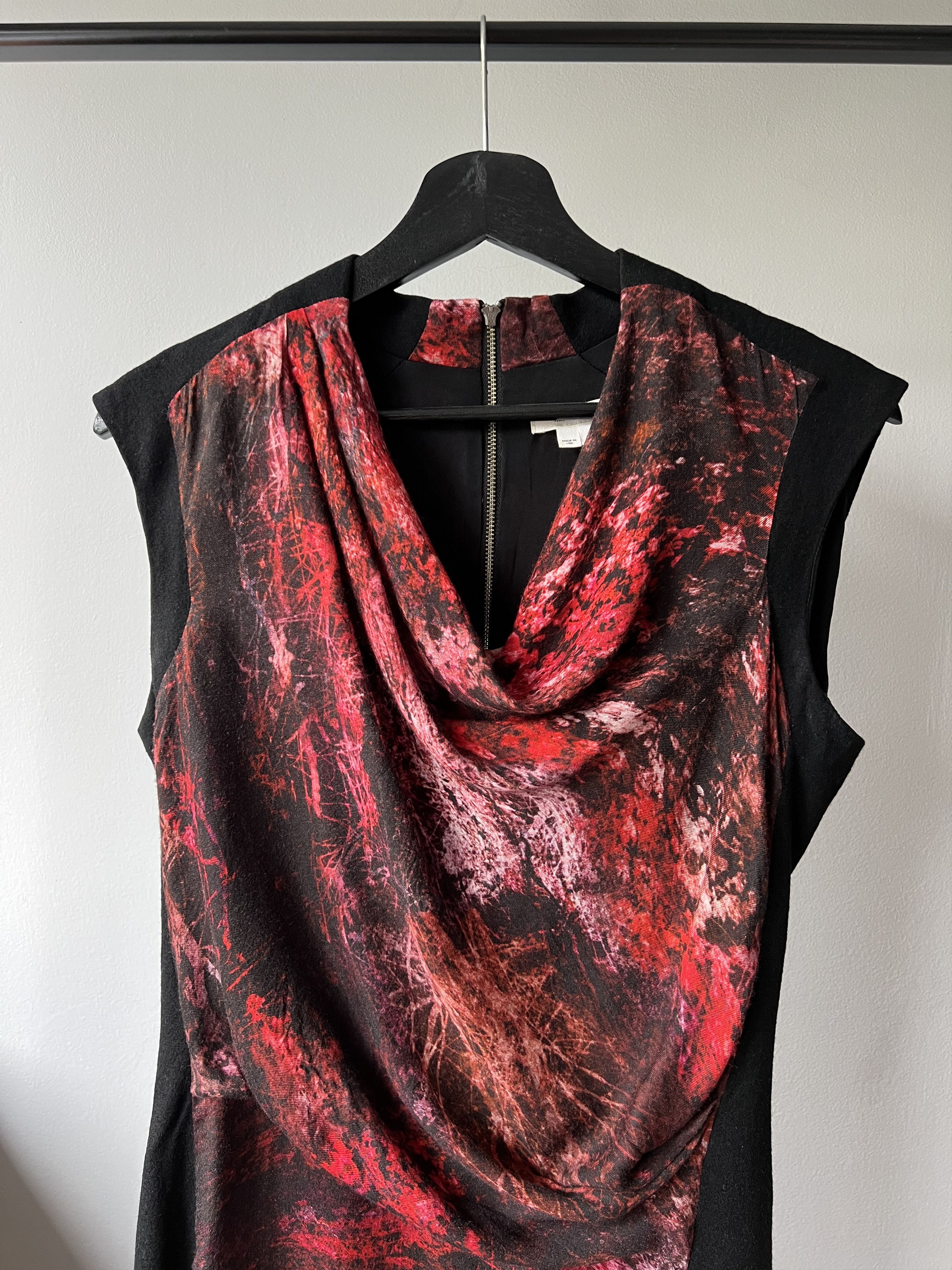 Helmut Lang Helmut Lang Asymmetric Runway Midnight Floral Pattern Dress Size M / US 6-8 / IT 42-44 - 3 Thumbnail