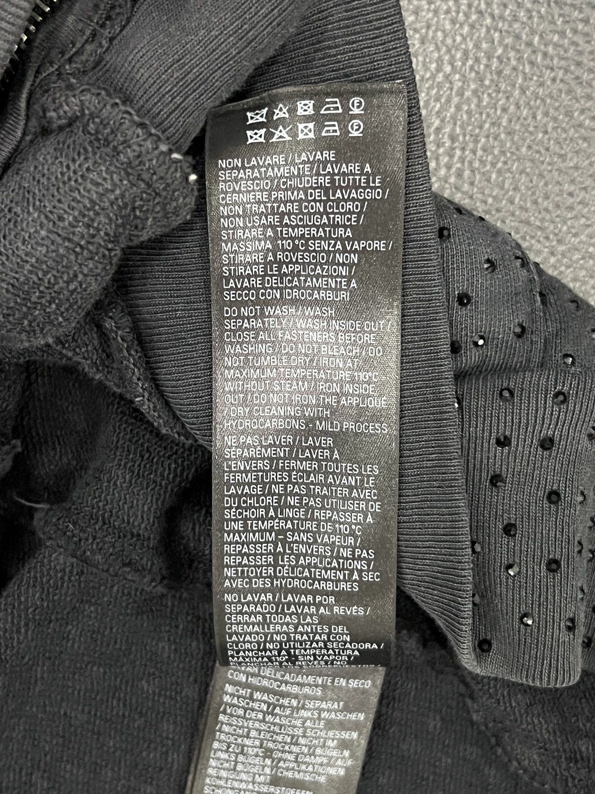 Balenciaga Balenciaga SS23 Runway “Mud” Crystal Zip Hoodie Size US M / EU 48-50 / 2 - 20 Thumbnail