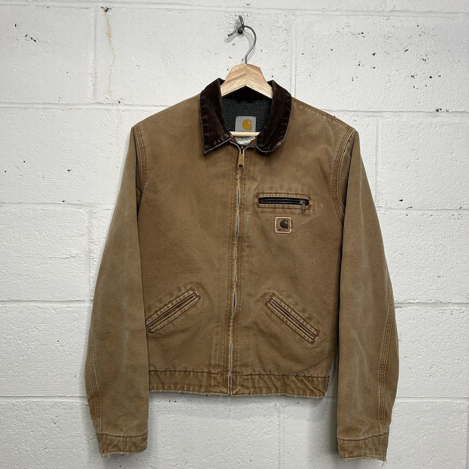 Carhartt Y2K Carhartt Sherpa-Lined Detroit Jacket “Brown” YYJ97 BRN Size XS / US 0-2 / IT 36-38 - 1 Thumbnail