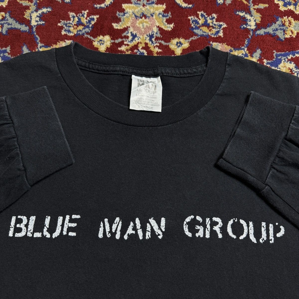 Band Tees Vintage 90s Blue Man Group logo tee Art Music New York City Size US XL / EU 56 / 4 - 1 Thumbnail