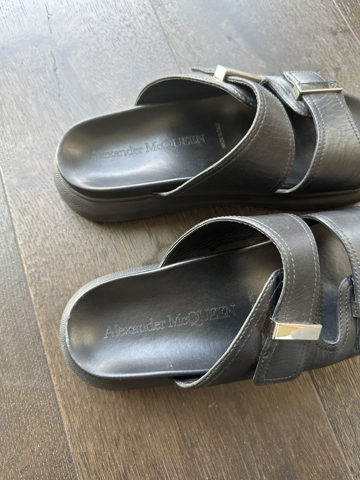 Alexander McQueen Black sandal Size US 9 / EU 42 - 1 Thumbnail