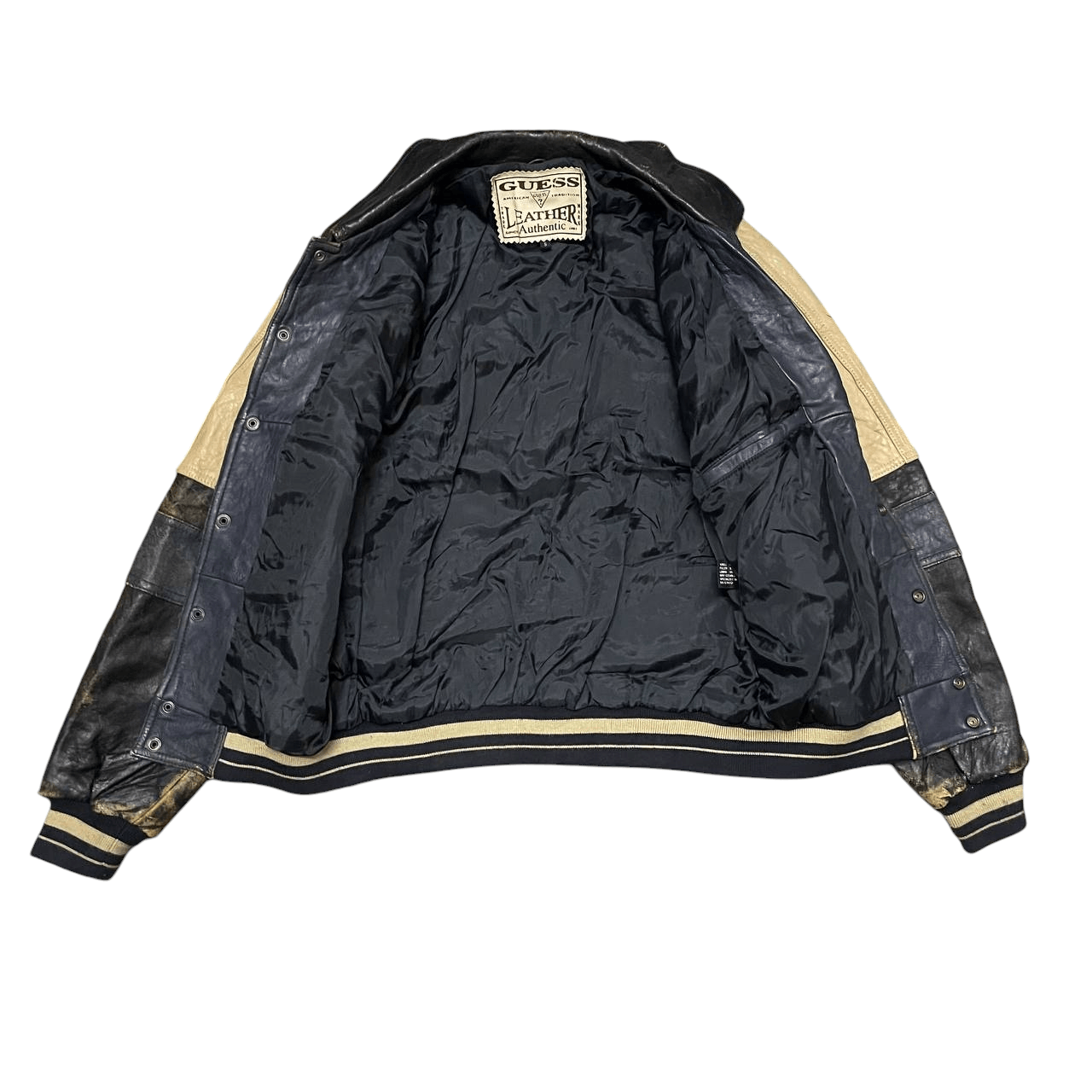 Guess Vintage Guess Leather Varsity Jacket Size US S / EU 44-46 / 1 - 14 Thumbnail