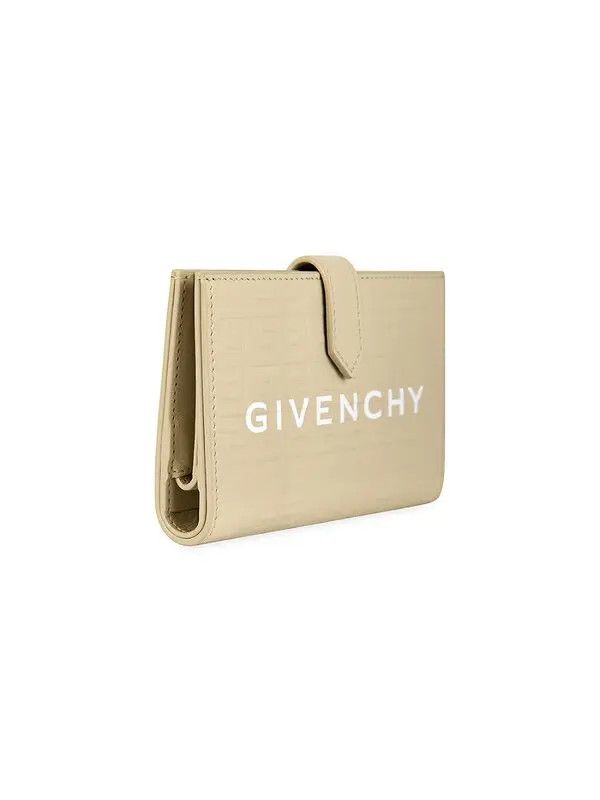Givenchy o1srvl11e0225 Size: OS/G Cut Wallet in Beige Size ONE SIZE - 4 Thumbnail