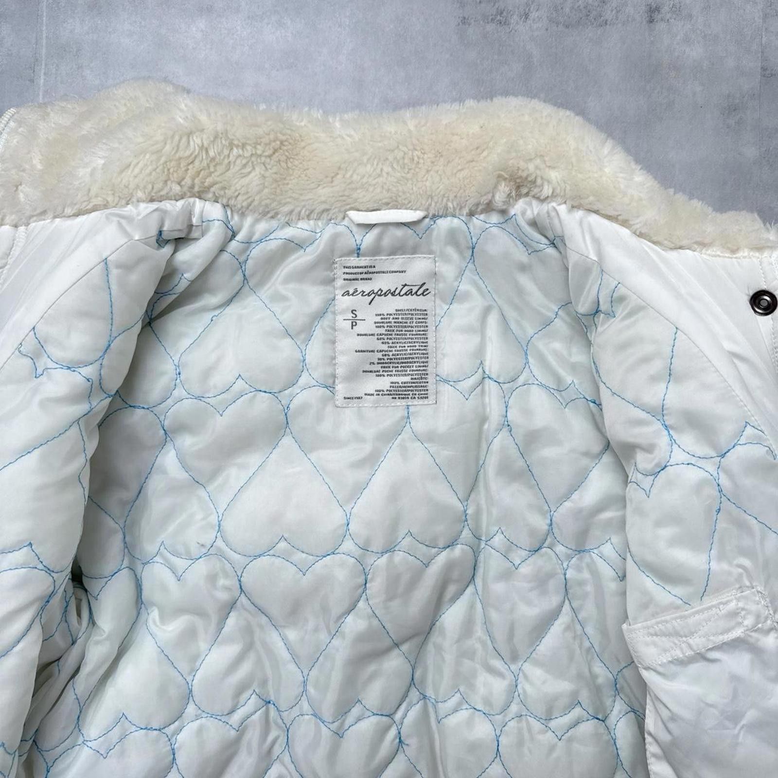 Aeropostale Y2K Aeropostale 00s Puffer White jacket Size S / US 4 / IT 40 - 4 Thumbnail