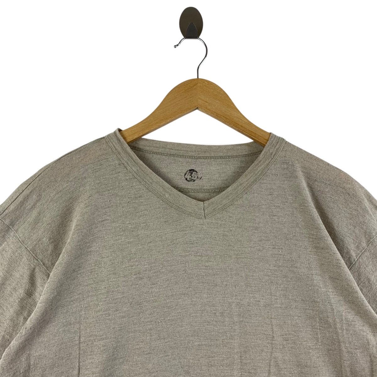 45rpm × Japanese Brand × Vintage Vintage 45 RPM plain v neck tee Size US M / EU 48-50 / 2 - 2 Thumbnail