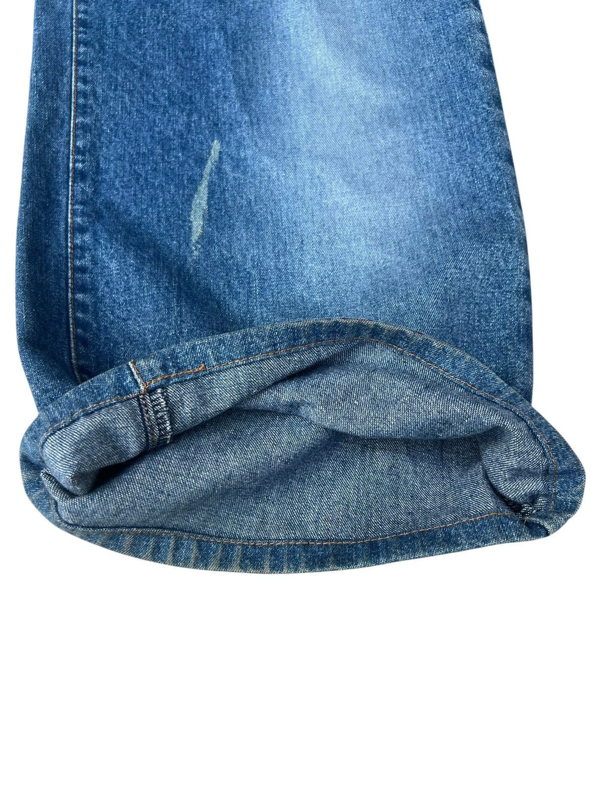 Dolce & Gabbana Vintage Dolce&Gabbana Stains Fade Denim Baggy Wide Jeans Size US 33 - 11 Thumbnail
