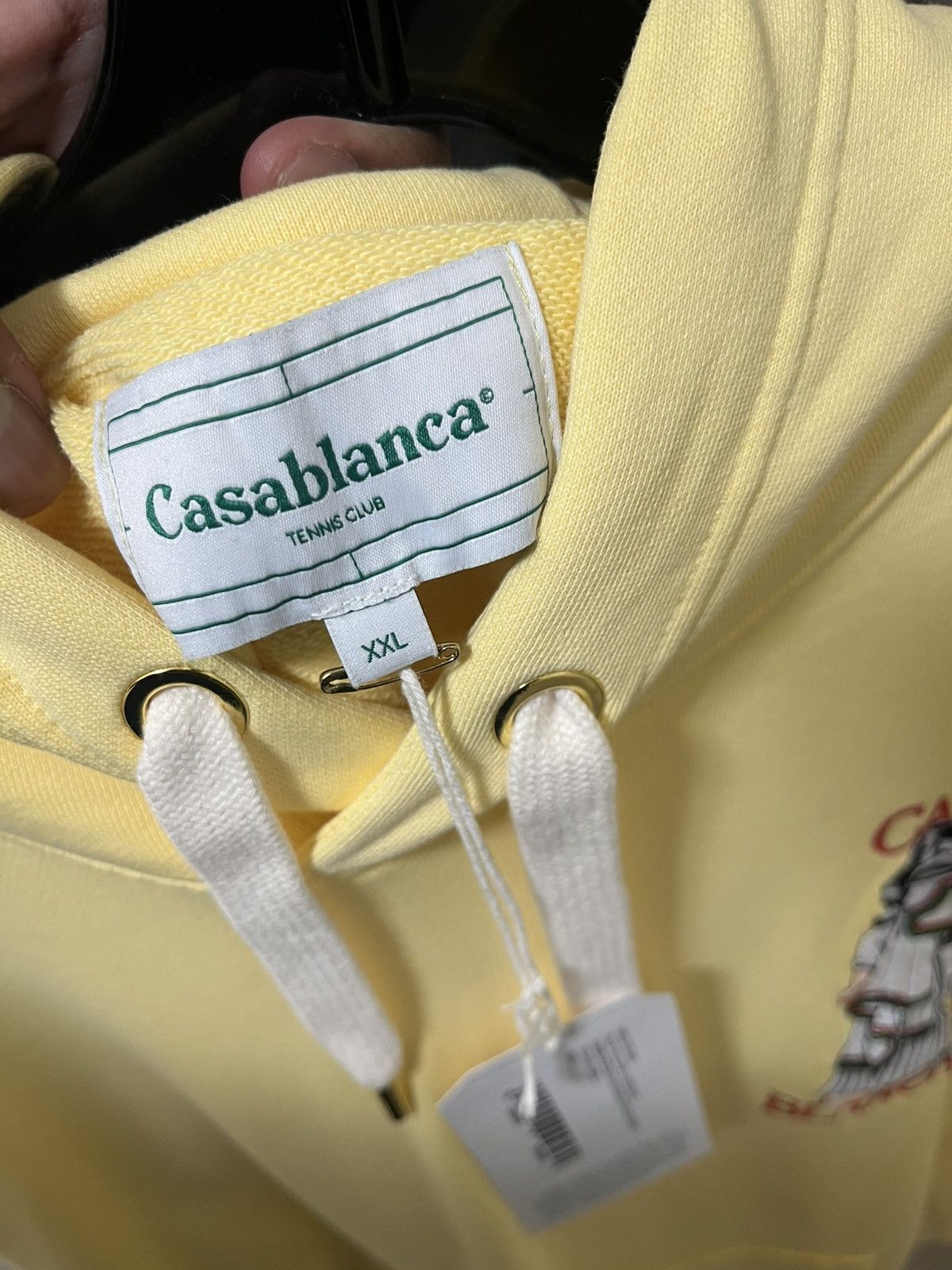 Casablanca Casablanca Yellow Embroidered Sweatshirt Tennis Girl XXL Size US XXL / EU 58 / 5 - 7 Thumbnail