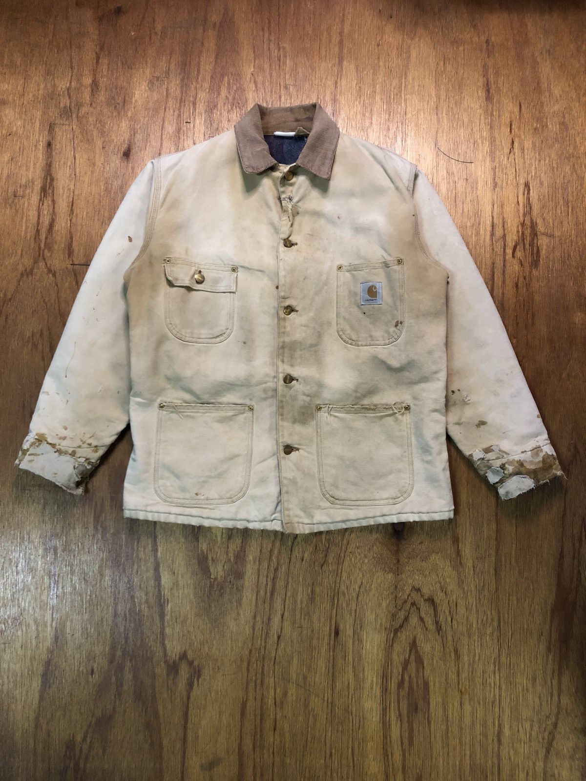 Carhartt Vintage Distressed Carhartt Detroit Jacket Size US L / EU 52-54 / 3 - 2 Thumbnail