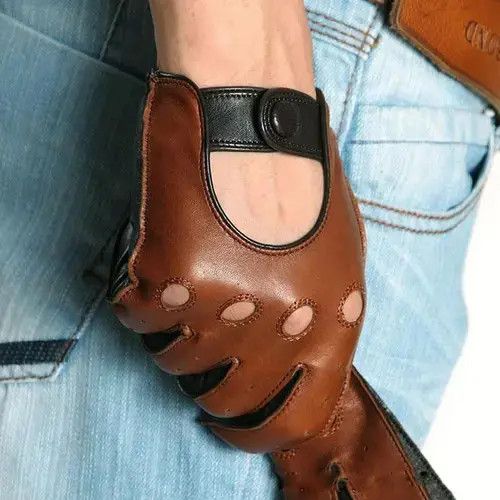Japanese Brand Breathable Sheepskin Glove for Male Size ONE SIZE - 4 Thumbnail