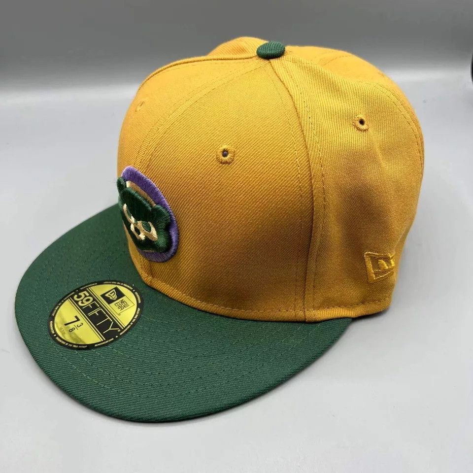 New Era Chicago Cubs Hat Men 7 3/8 59Fifty New Era MLB Fitted Cap Size ONE SIZE - 4 Thumbnail