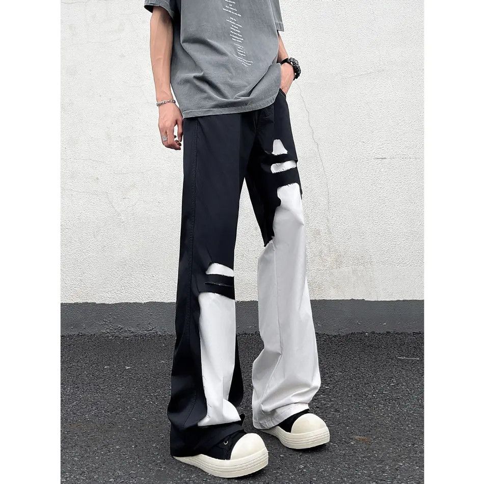 Japanese Brand × Jean Retro hip-hop straight leg micro flared jeans Size US 30 / EU 46 - 3 Thumbnail