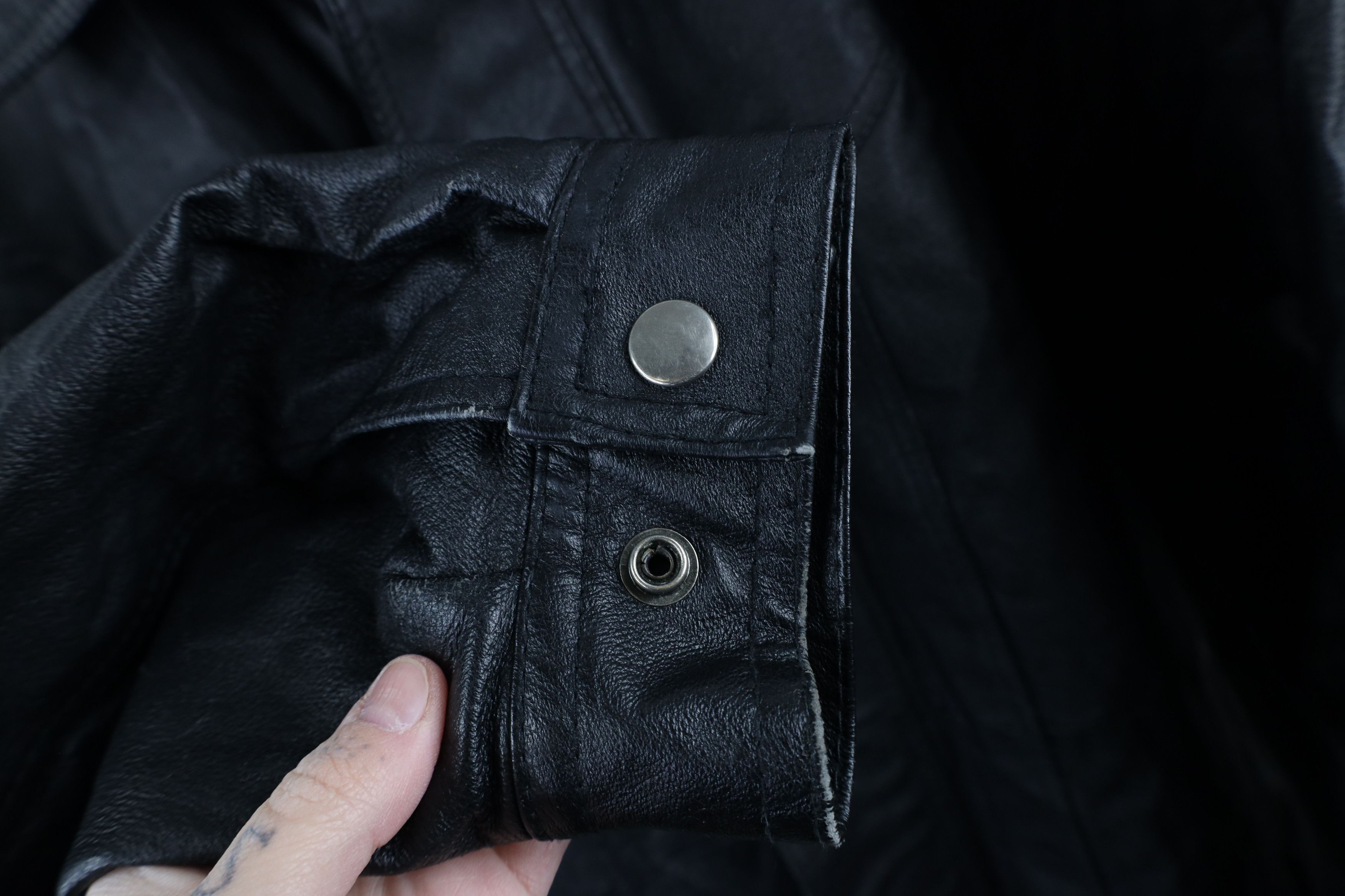 Vintage Vintage 90s Streetwear Full Zip Leather Chore Barn Jacket Size US XXL / EU 58 / 5 - 6 Thumbnail