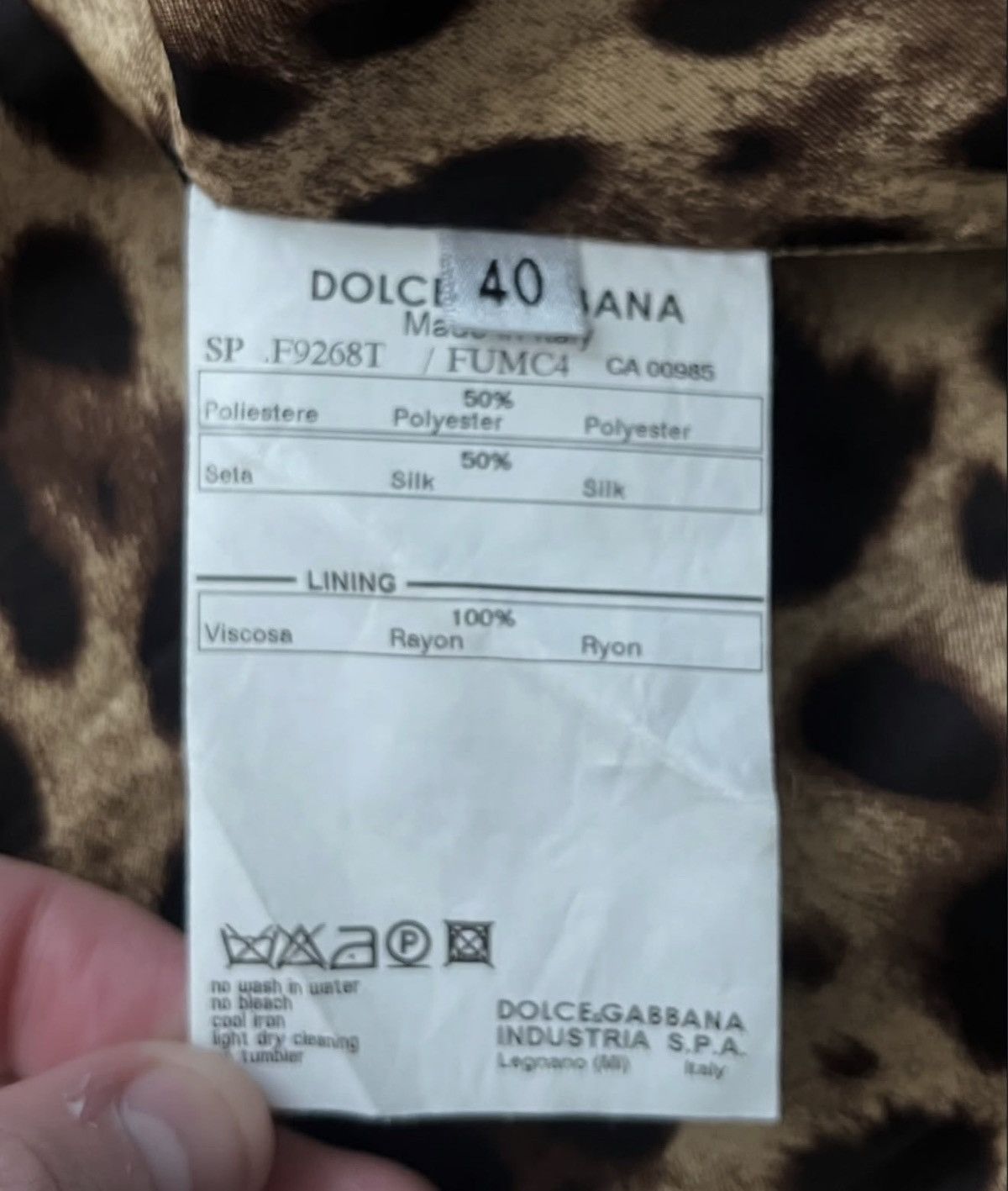 Dolce & Gabbana 2010s Dolce and Gabbana Leopard Print Parka Size US M / EU 48-50 / 2 - 22 Thumbnail
