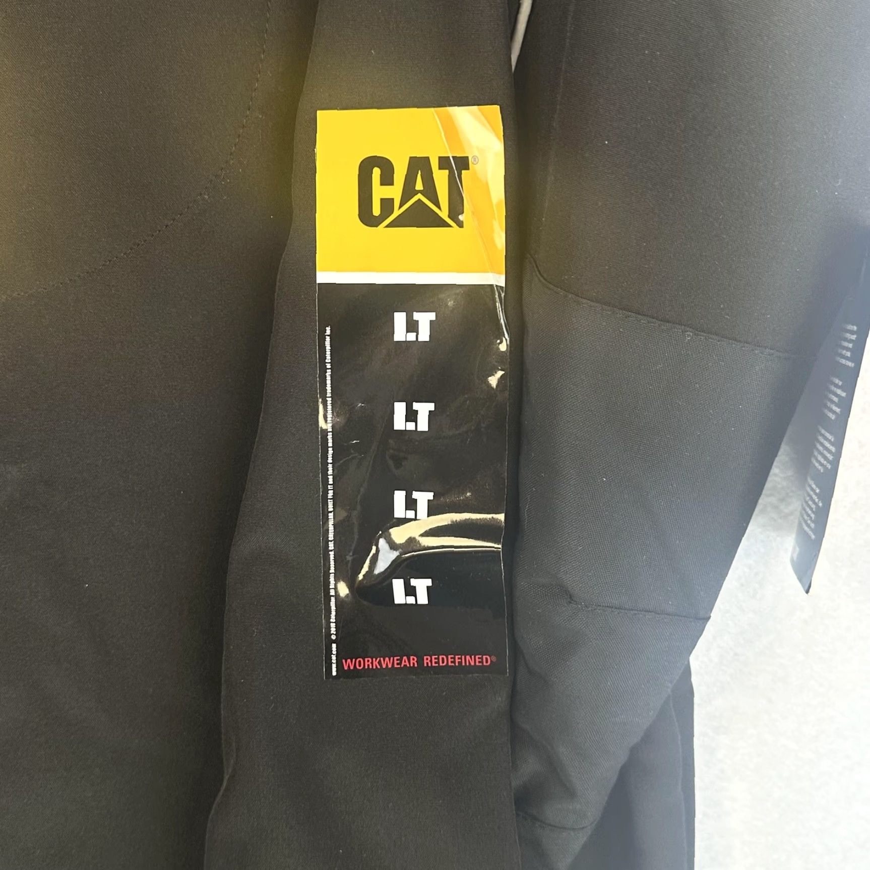 Vintage CAT Caterpillar Storm Blocker Jacket Mens Large Tall Black Softshell Workwear LT Size US L / EU 52-54 / 3 - 6 Thumbnail