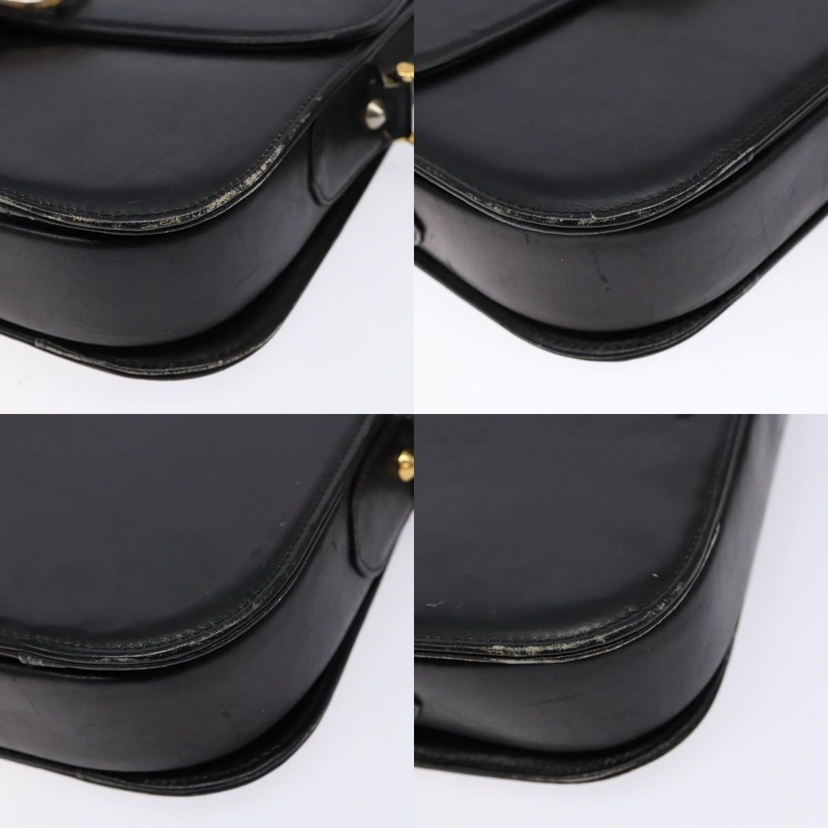 Celine CELINE Shoulder Bag Leather Black Gold Size ONE SIZE - 10 Thumbnail