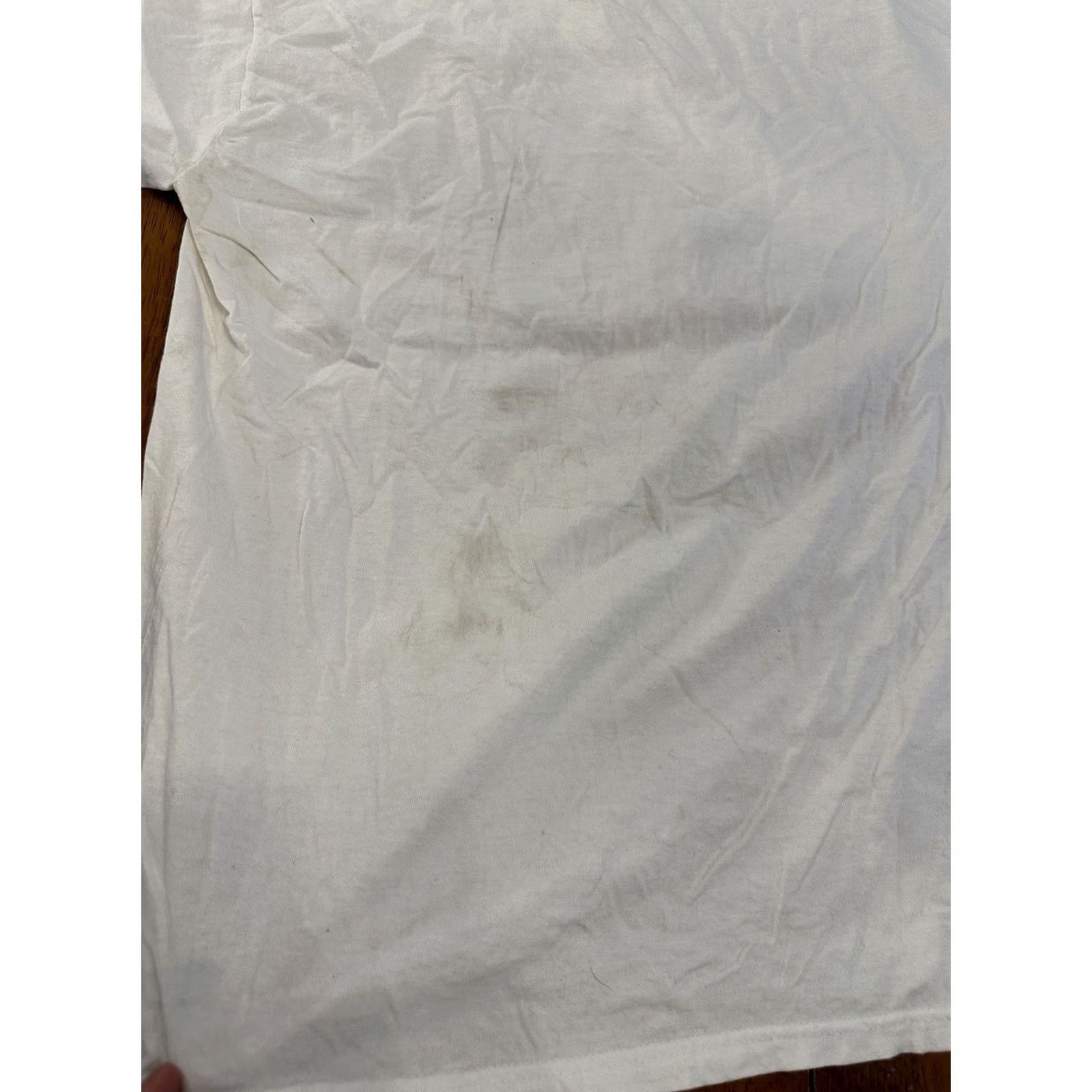 Delta VINTAGE Mr. Barbecue T Shirt 90s Large Graphic White Cotton Logo Mens Size US L / EU 52-54 / 3 - 7 Thumbnail