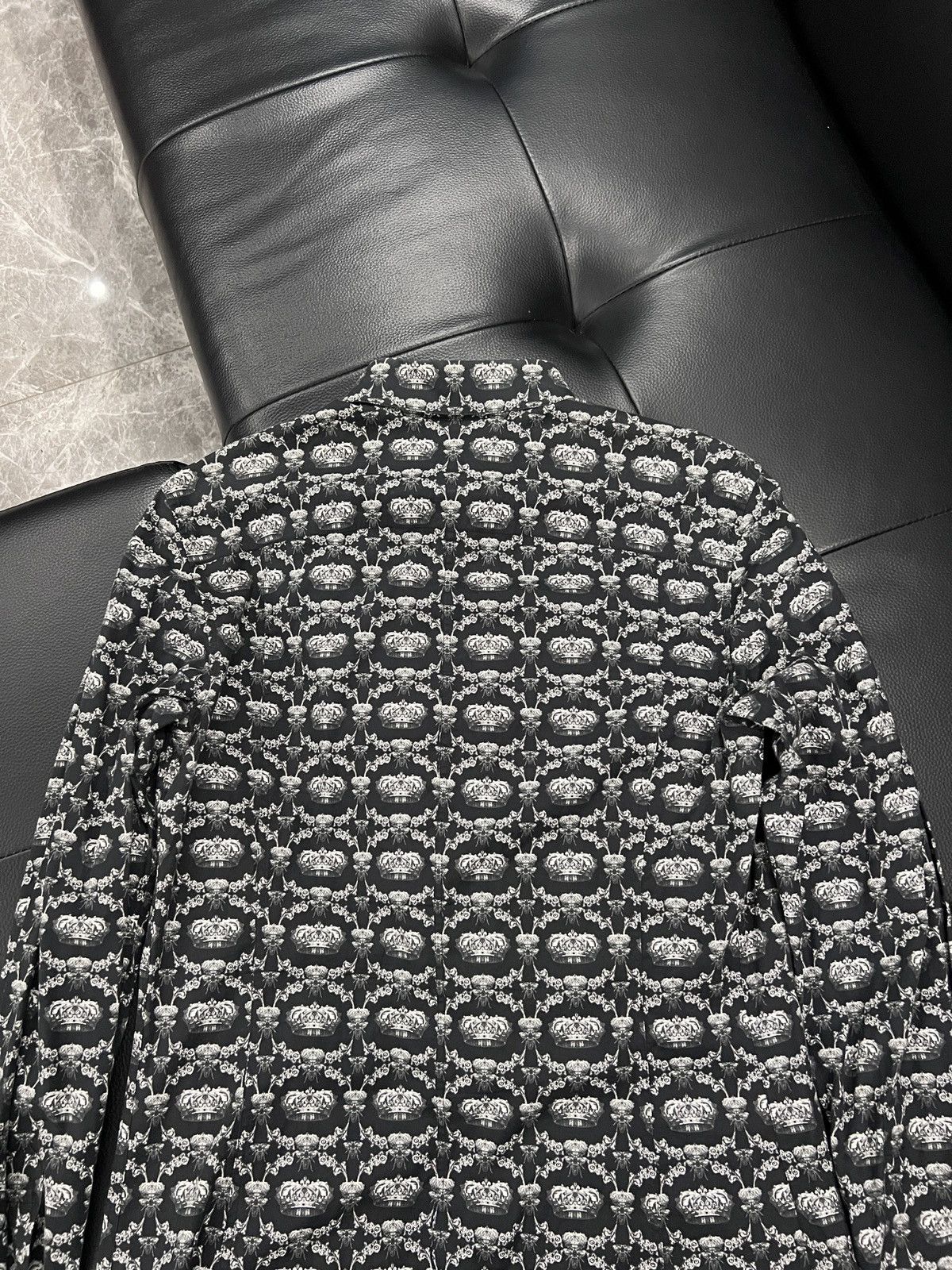 Dolce & Gabbana Dolce & Gabbana Crown Print Shirt Size US XXS / EU 40 - 6 Thumbnail