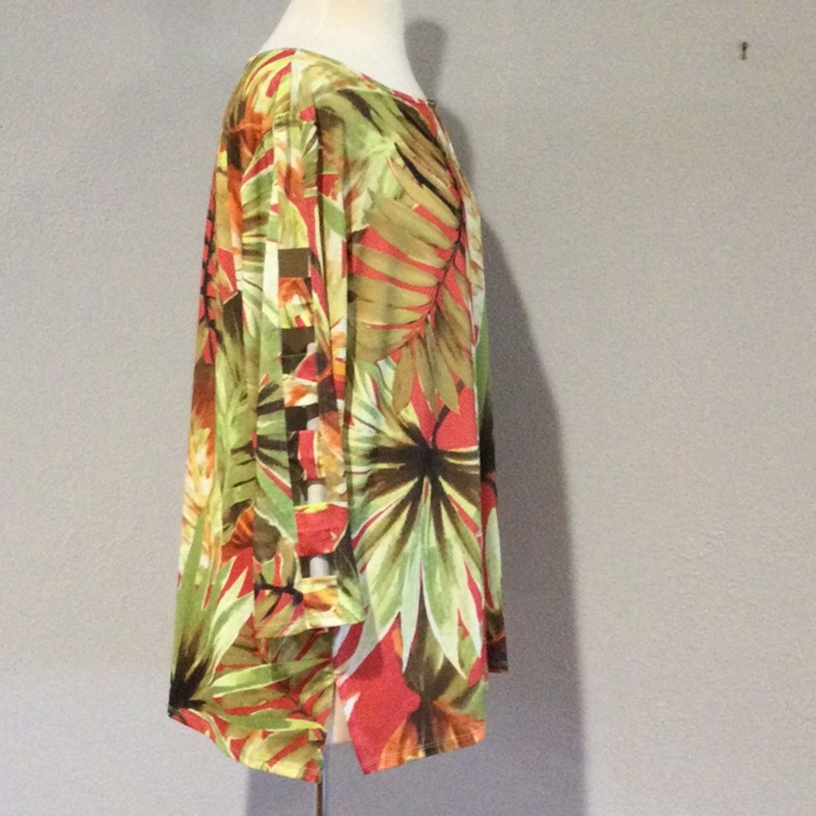 Other Alfred Dunner Cutout Sleeve Keyhole Neck Blouse XL Size XL / US 12-14 / IT 48-50 - 6 Thumbnail