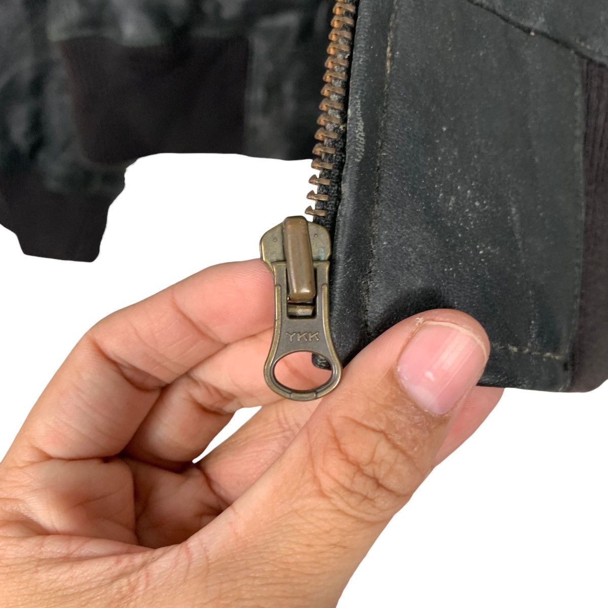 Japanese Brand COMPTOIR DES COTONNIERS Leather Bomber Jacket #2560-C115 Size L / US 10 / IT 46 - 10 Thumbnail