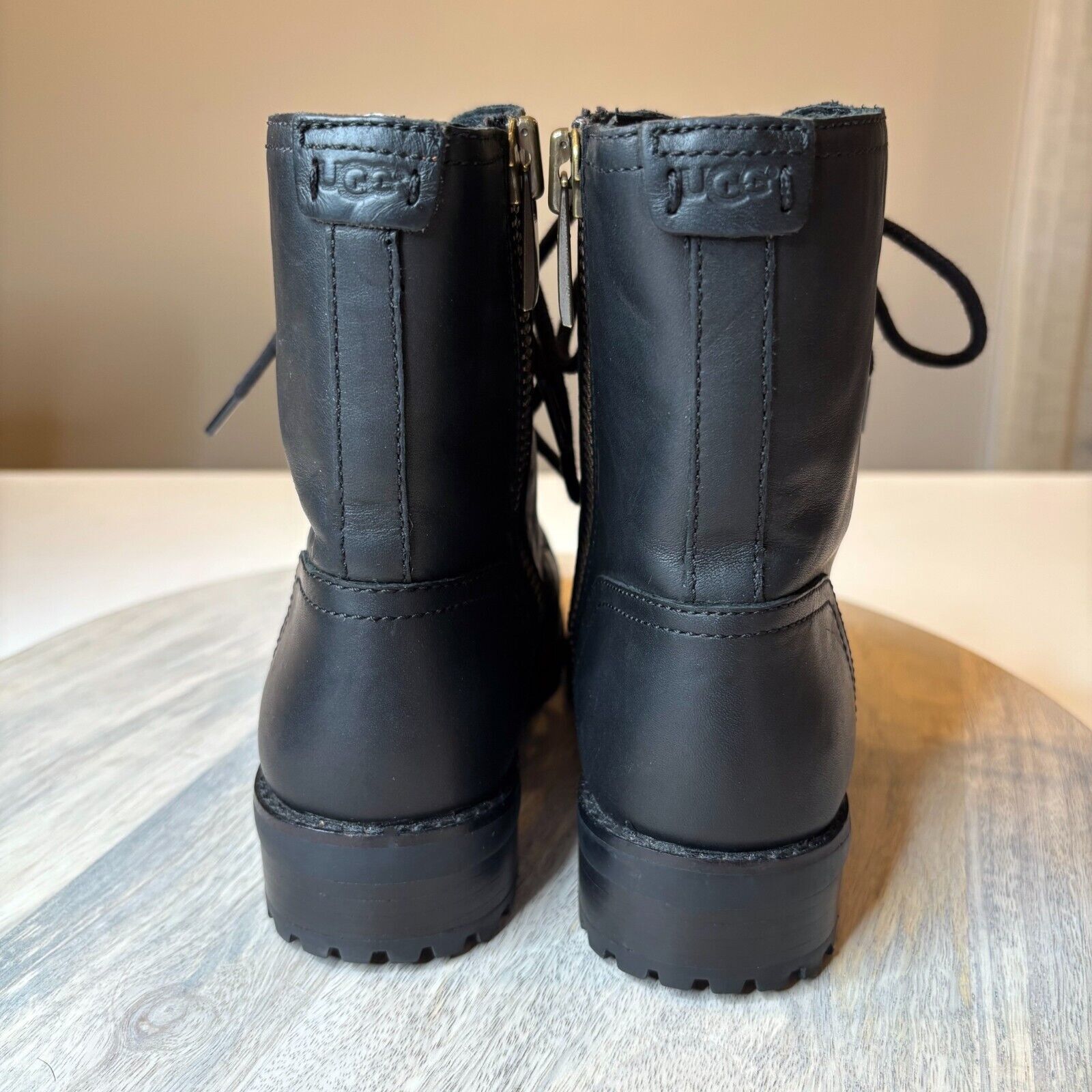 Ugg Ugg Australia Women's Kilmer Black Leather Boots US Size 5 Size US 5 / IT 35 - 7 Thumbnail