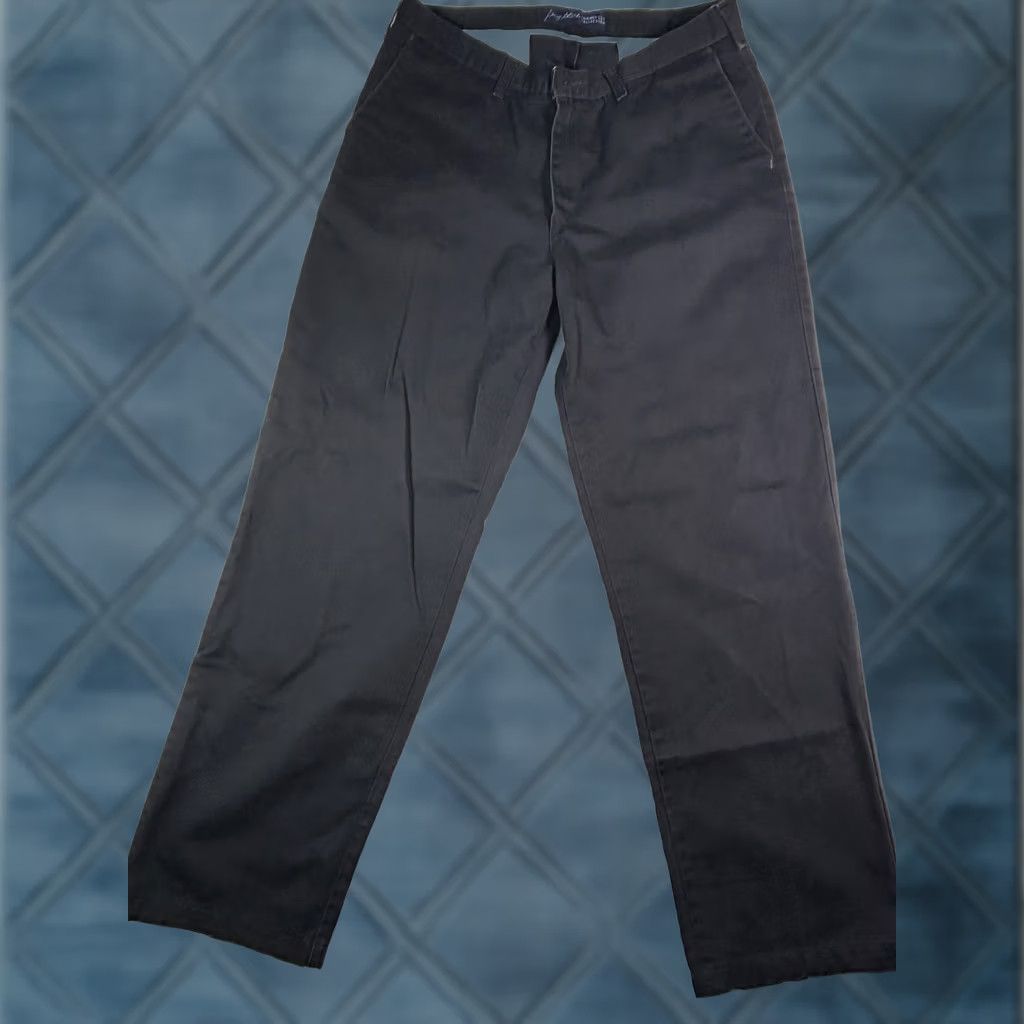 Wrangler Wrangler George Strait Cowboy Cut Collection Black Pants 35x32 Mens Regular Jeans Cotton Denim Flat Front Zip Pocket Size US 35 - 1 Thumbnail