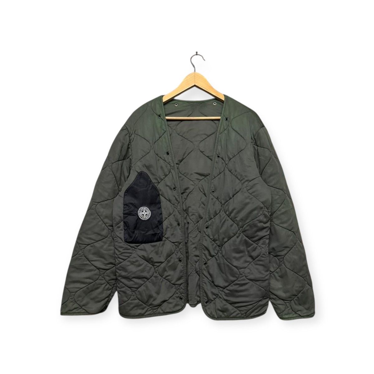 Stone Island Vintage🌟AW1997 Stone Island Raso Gommoto Quilted Innerjacket Size US M / EU 48-50 / 2 - 1 Thumbnail