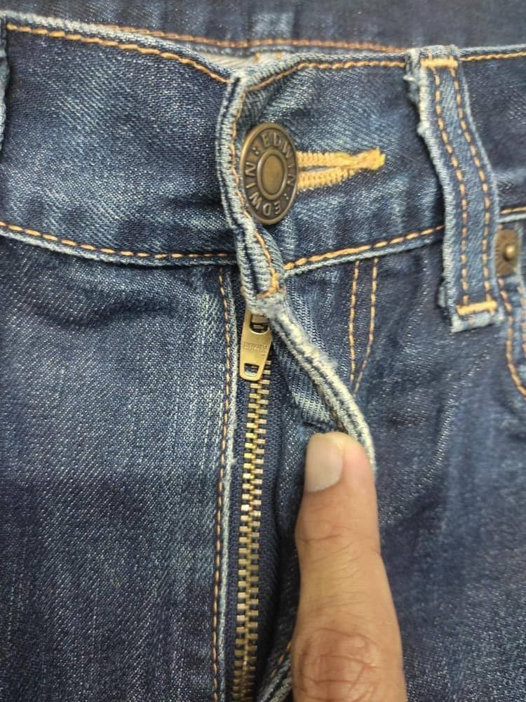 Edwin × Japanese Brand VINTAGE EDWIN 503 PREMIUM DISTRESSED JEANS MUD WASH FADED Size US 31 - 6 Thumbnail