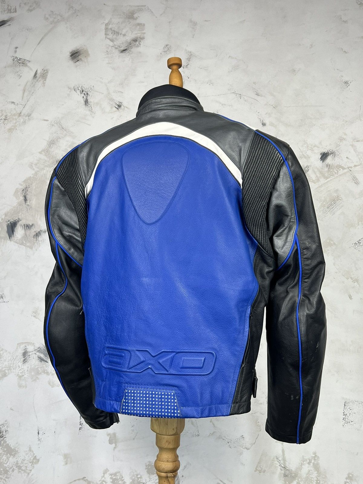 Vintage Vintage AXO Racing Leather Motorcycle Jacket Size M - L Size L / US 10 / IT 46 - 3 Thumbnail