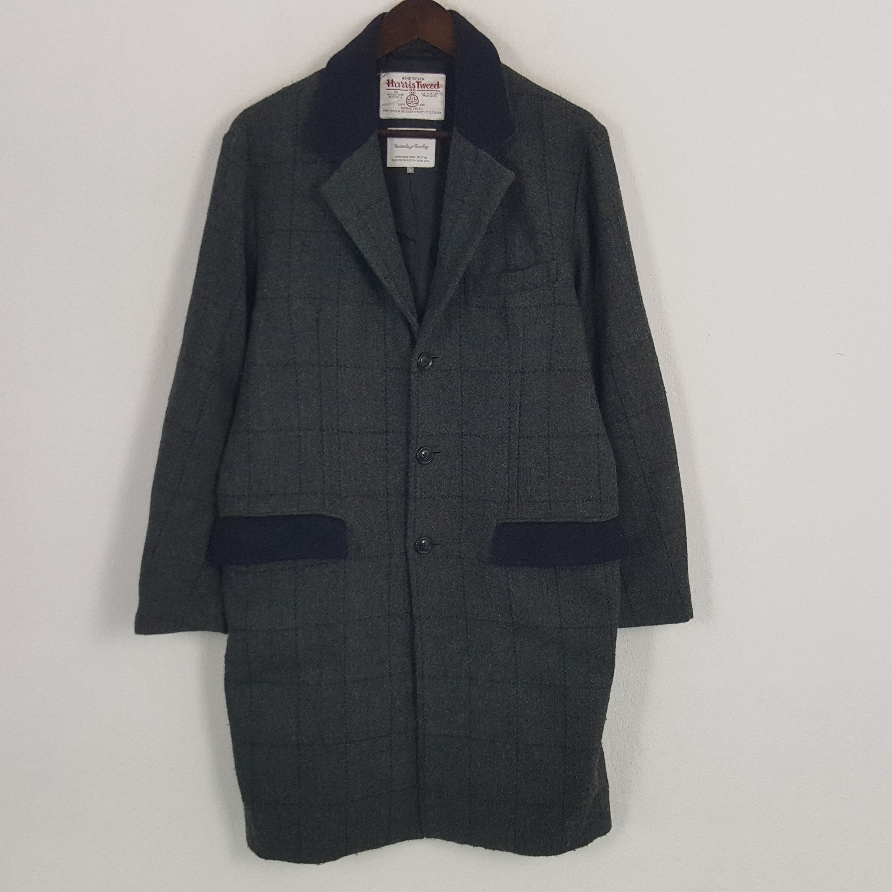 ジャケット・アウター Sevendays Sunday Harris Tweed Harris Tweed X Sevendays Sunday Jacket - Etsy