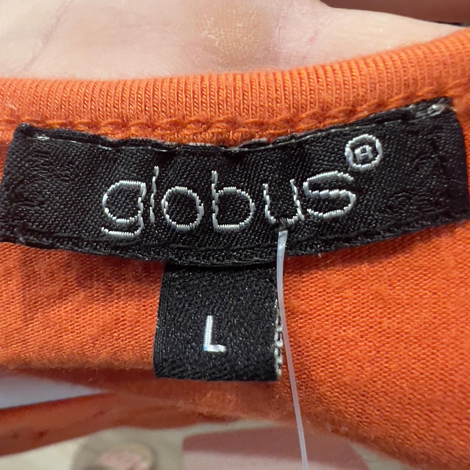 Other Globus Women's Orange Cut-Out Front Top, Size Large Size L / US 10 / IT 46 - 3 Thumbnail