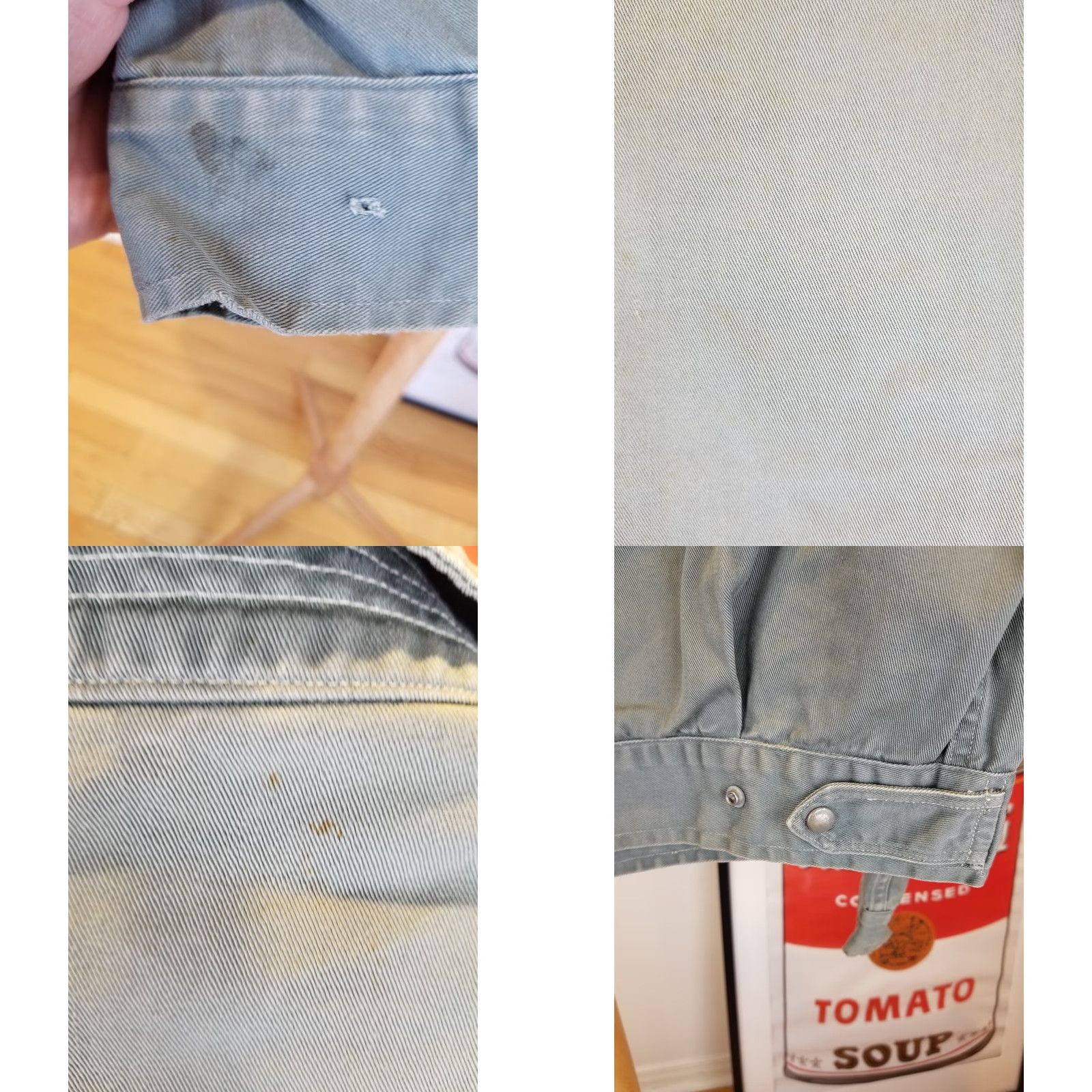 Vintage VINTAGE J. C. Penney WORK MECHANIC CROWN ZIPPER COTTON JACKET XL Gray Bomber Jacket Men Chest 24 24" 23" 20" Crown Zipper Cross Shoulder Mens Size US XL / EU 56 / 4 - 9 Thumbnail