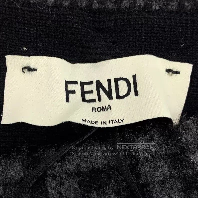 Fendi Fendi Beige-Grey Classic Double F Monogram Printed Cashmer Size 24" / US 00 / IT 34 - 5 Thumbnail