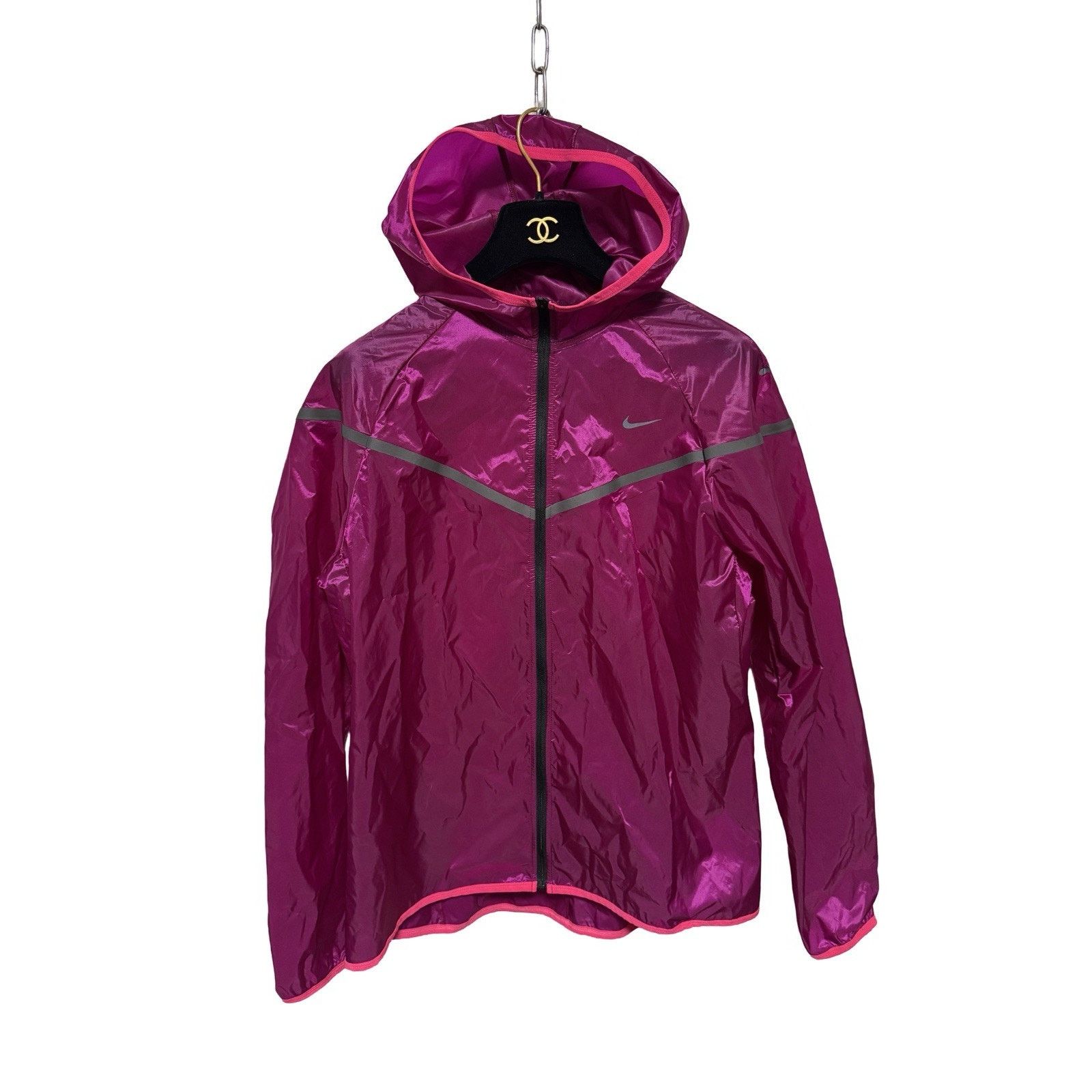 Nike Nike Running Womens Lightweight Jacket Size L Size L / US 10 / IT 46 - 2 Thumbnail