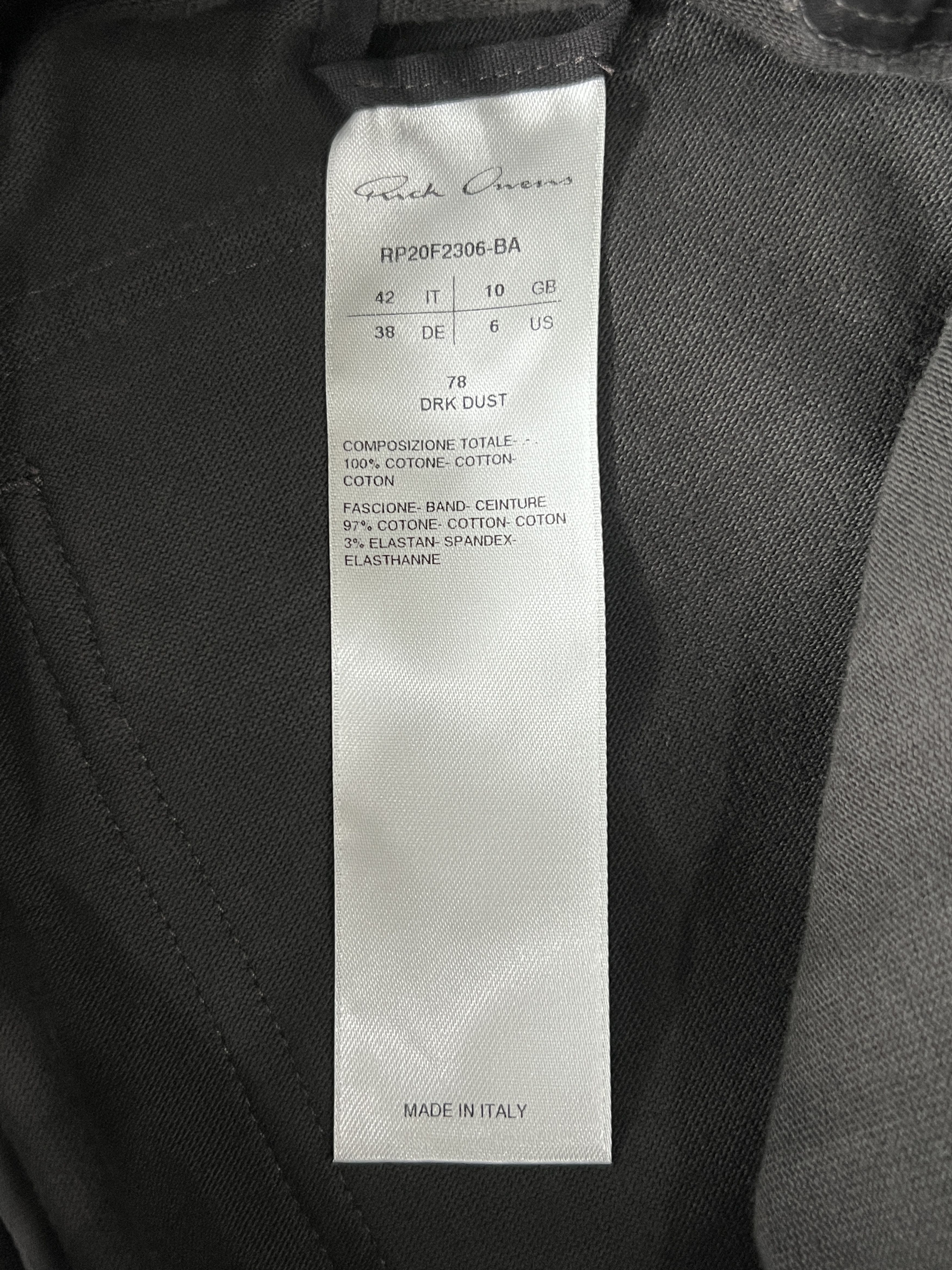 Rick Owens Rick Owens Mainline FW20 Performa Paneled Cargo Joggers Size US 29 - 9 Thumbnail