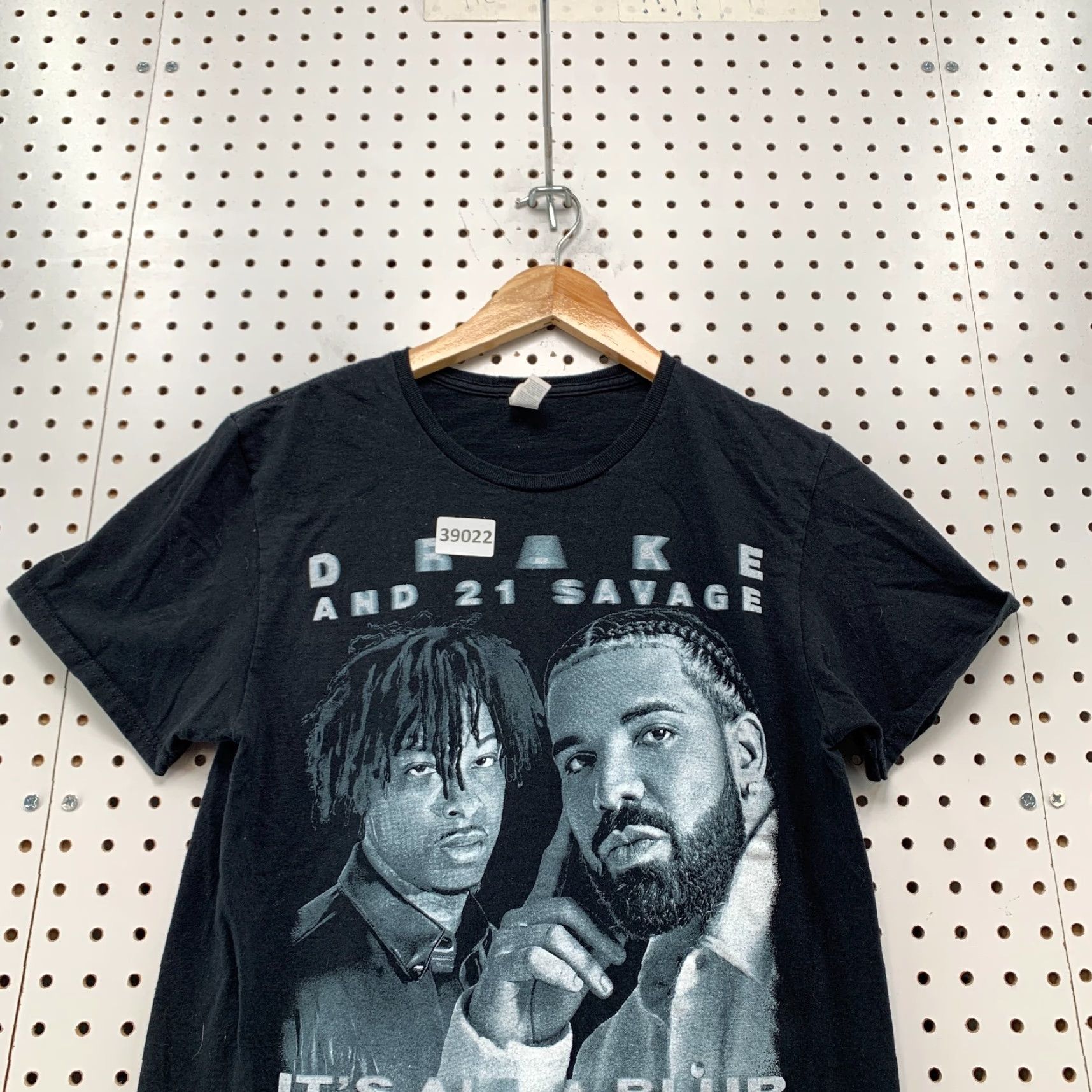 Vintage Vintage Drake 21 Savage Hip Hop Music T-Shirt Mens Small Black Short Sleeve Crew Neck Graphic Tee Size US S / EU 44-46 / 1 - 6 Thumbnail