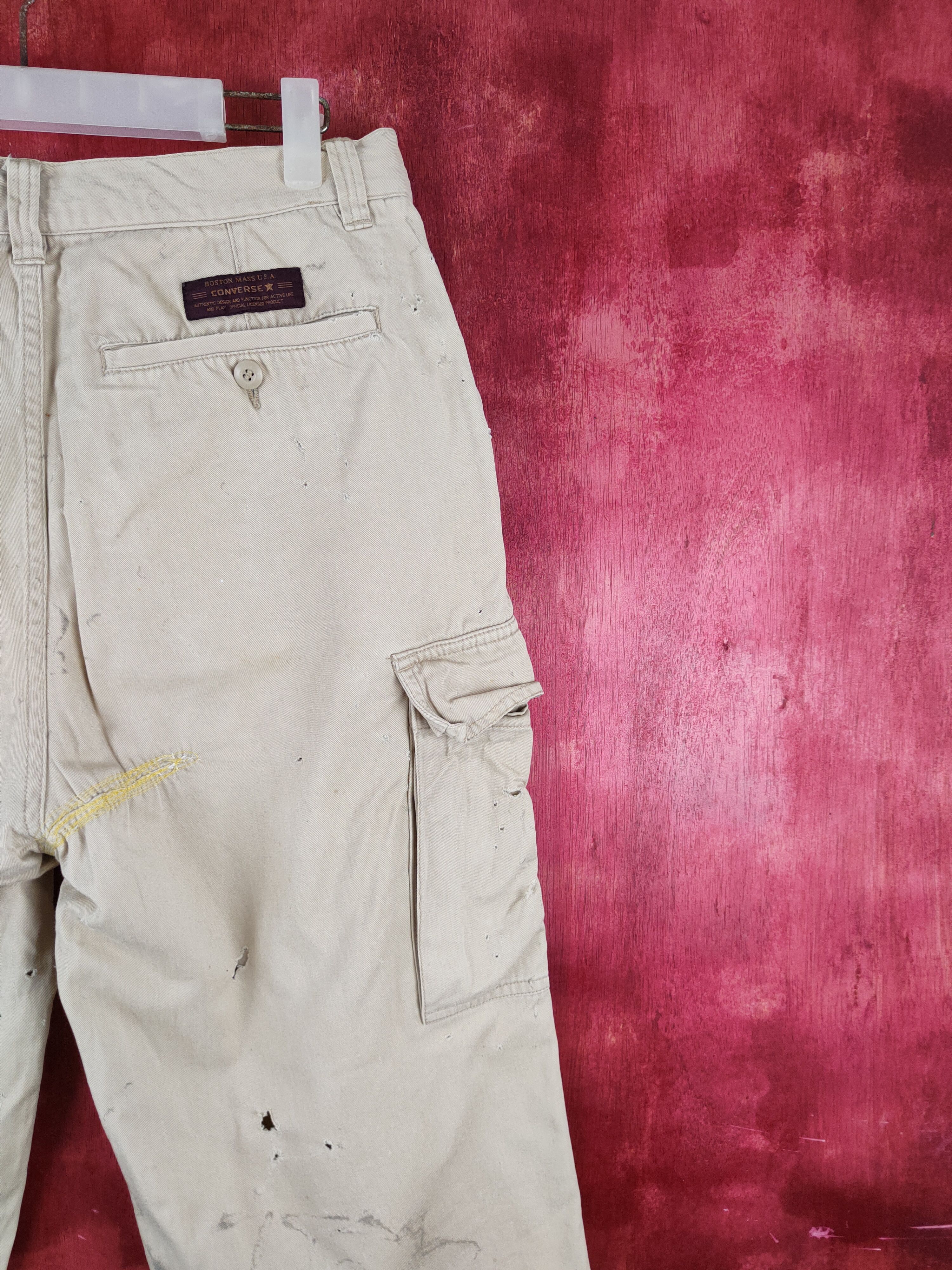 Converse Converse Beige Multipocket Tactical Cargo Pants #S2137 Size US 32 / EU 48 - 14 Thumbnail