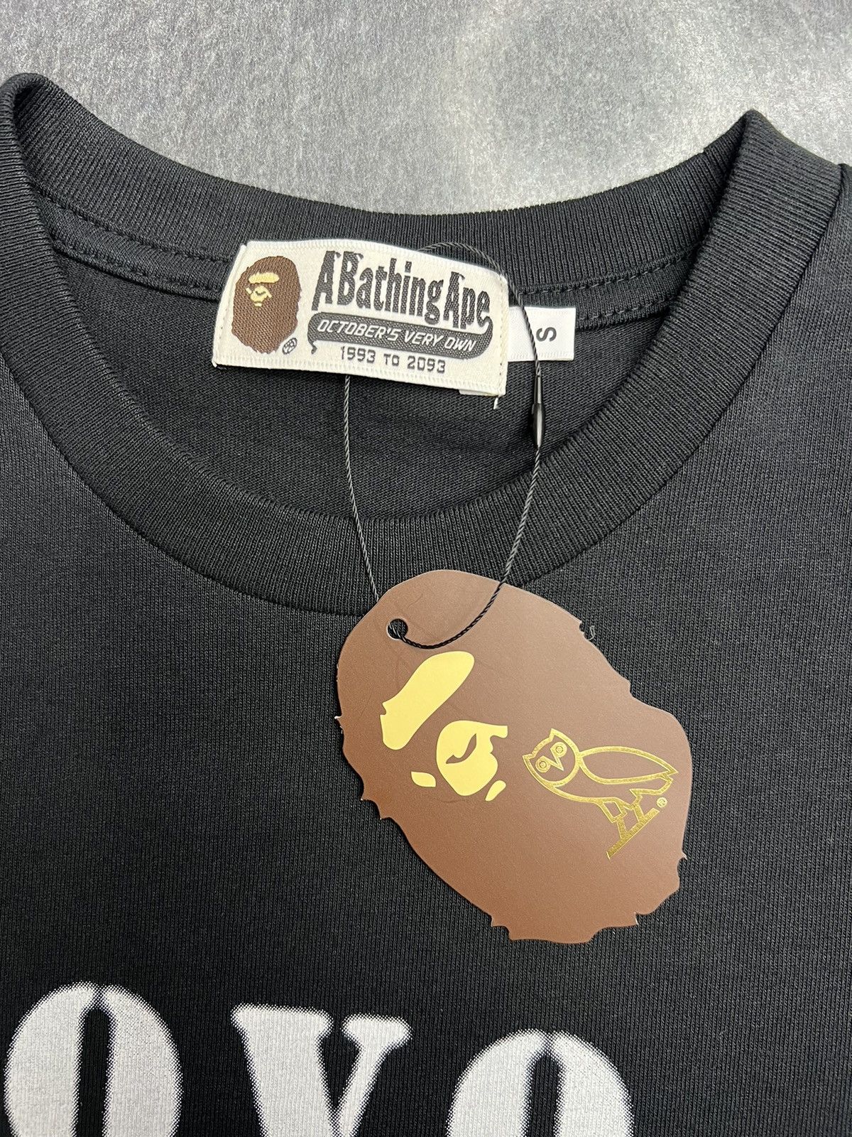 Bape × October's Very Own Bape x OVO Stencil Logo T-Shirt Size US S / EU 44-46 / 1 - 4 Thumbnail